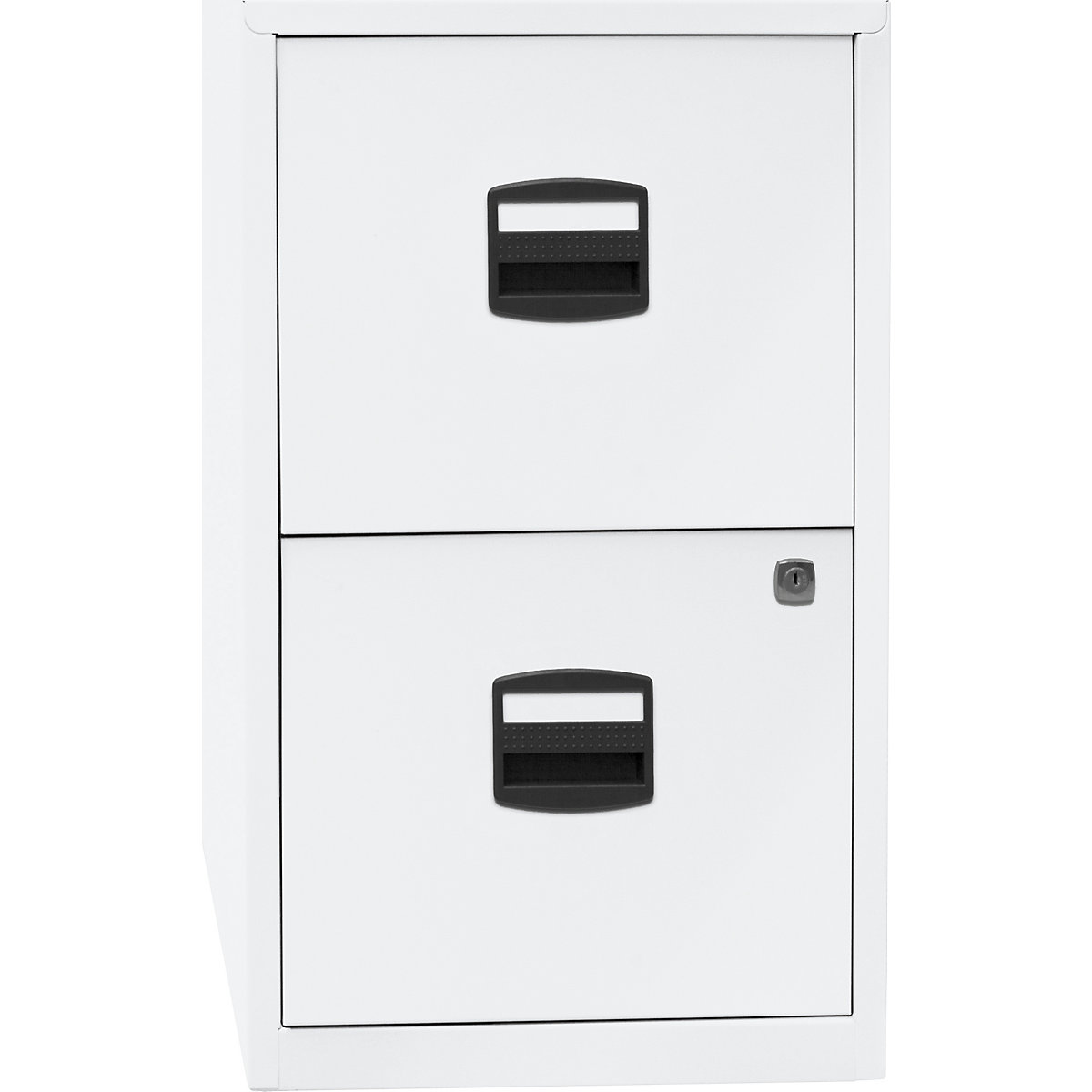 PFA suspension file cabinet – BISLEY, 2 drawers, traffic white-6