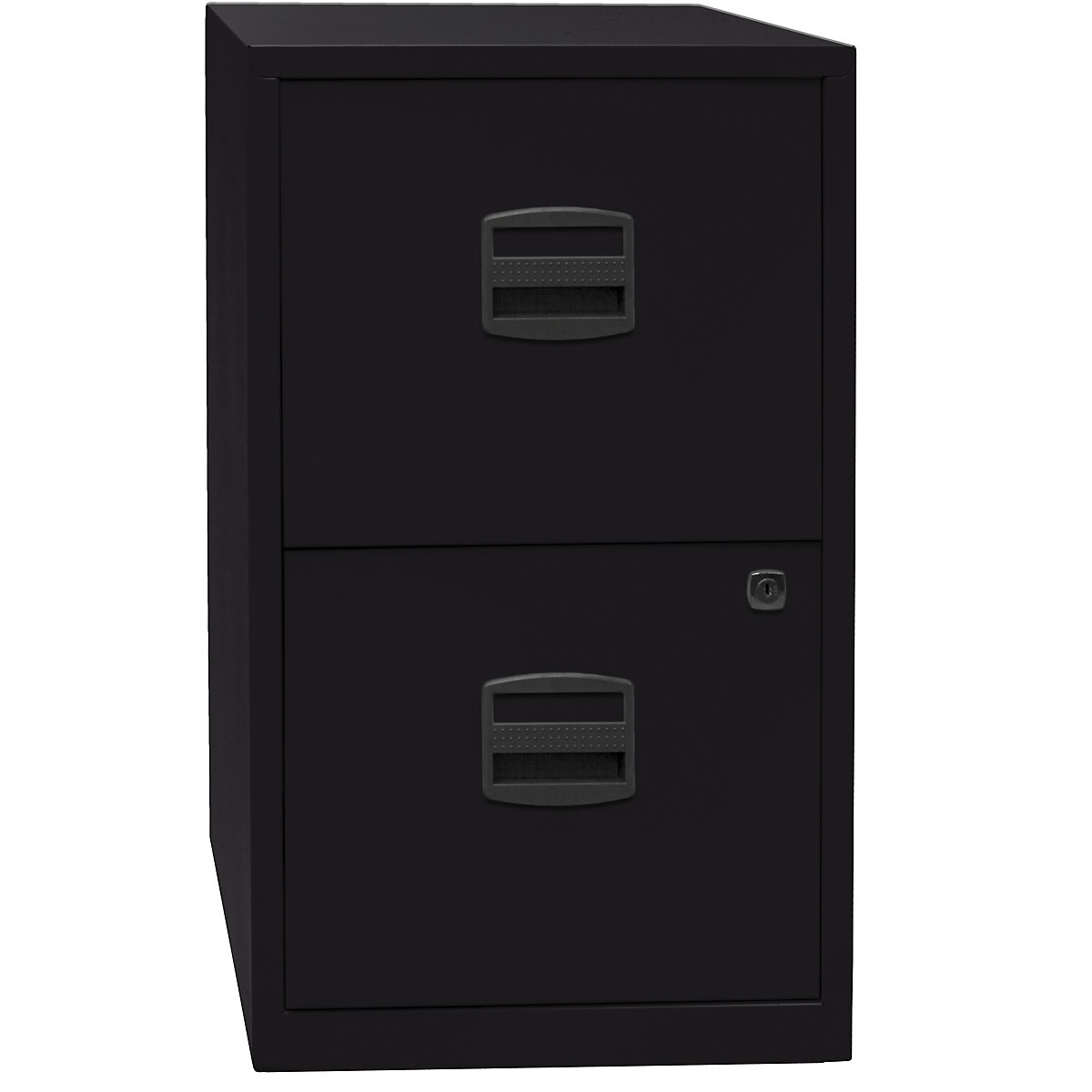 PFA suspension file cabinet – BISLEY, 2 drawers, black-4