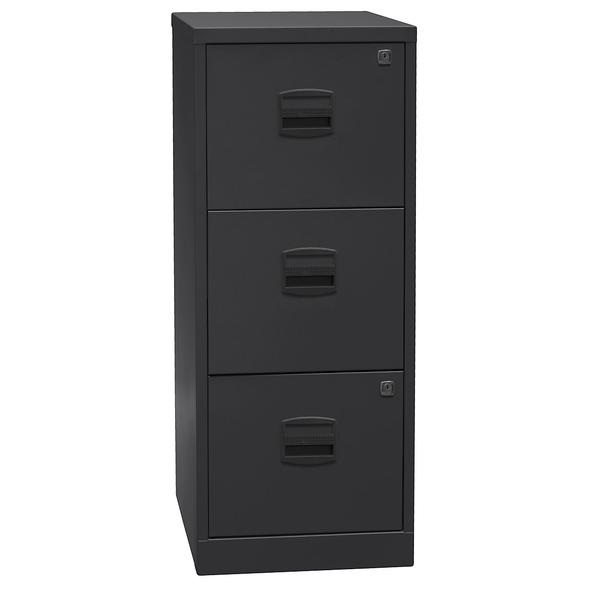PFA suspension file cabinet – BISLEY, 3 drawers, black-5