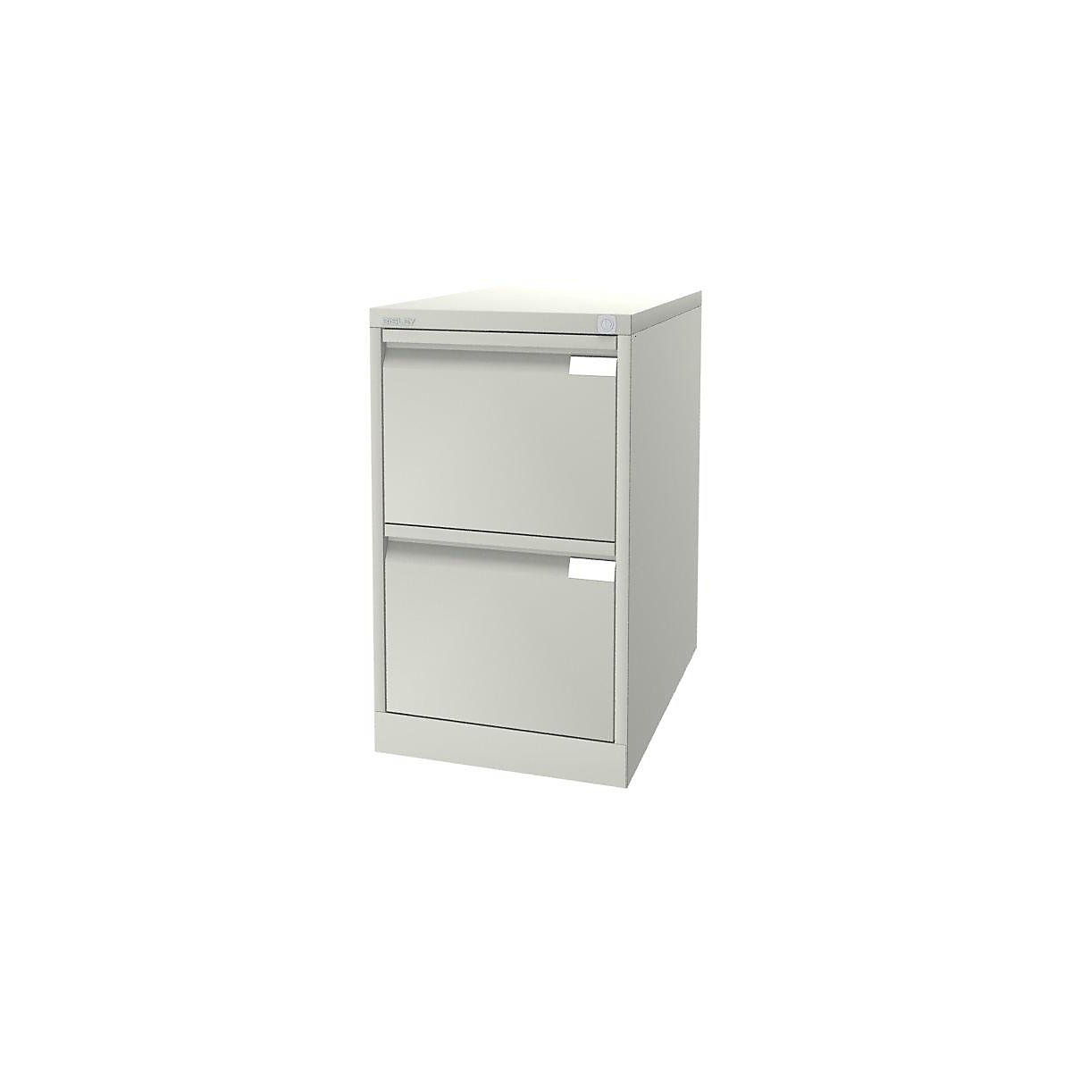 Suspension file cabinet, 1-track – BISLEY, 2 A4 drawers, pure white-17
