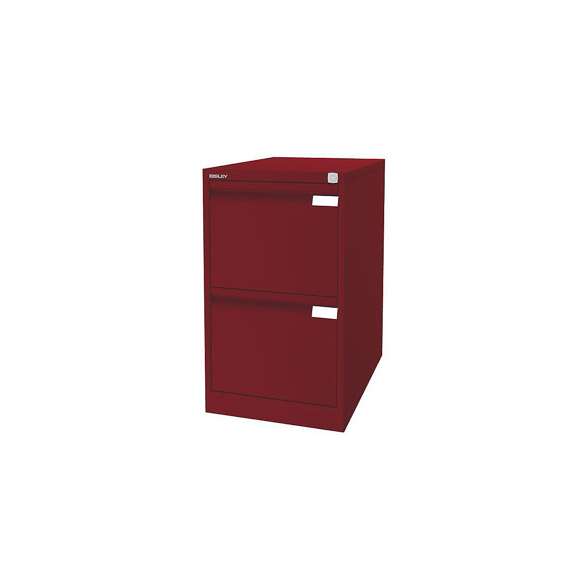 Suspension file cabinet, 1-track – BISLEY, 2 A4 drawers, cardinal red-7