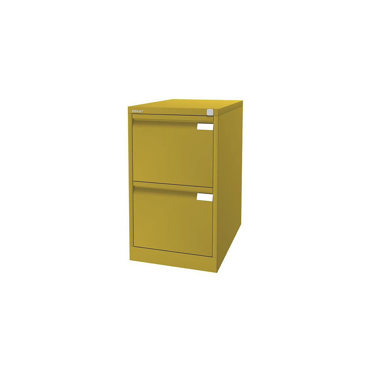 Suspension file cabinet, 1-track – BISLEY, 2 A4 drawers, yellow-10