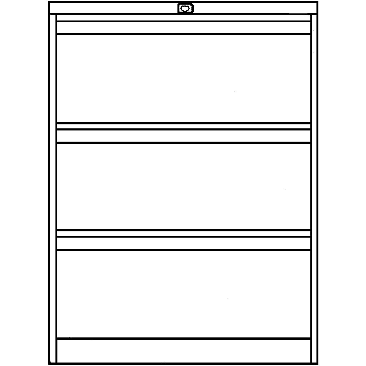 Suspension file cabinet, 2-track – BISLEY (Product illustration 3)-2