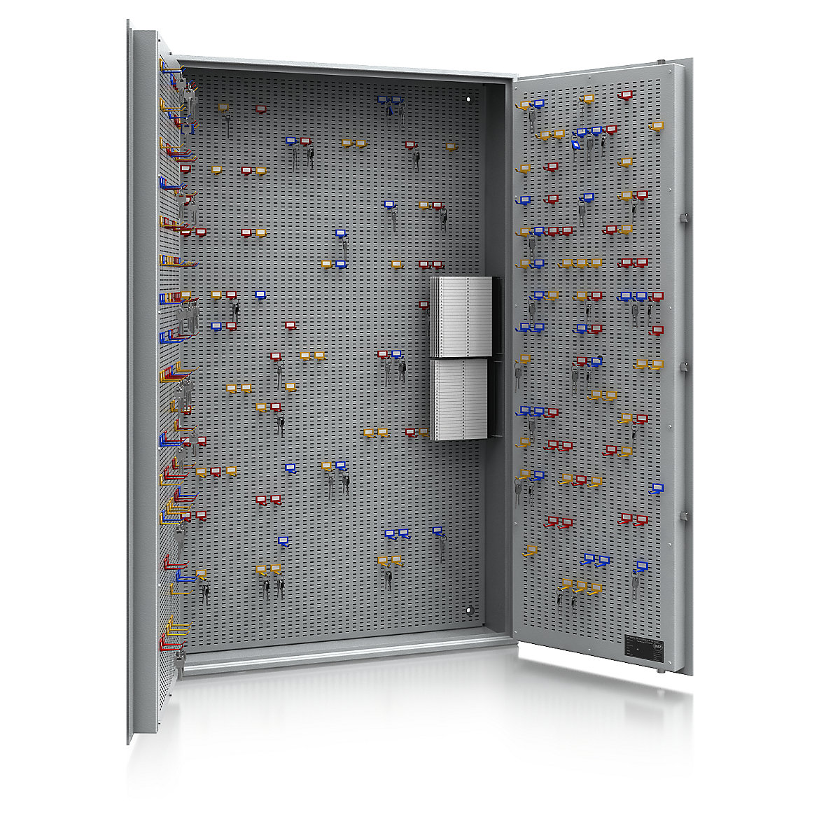 Key safe, security level A and Euro standard S1, light grey, HxWxD 1500 x 1000 x 200 mm, for up to 800 hooks-10