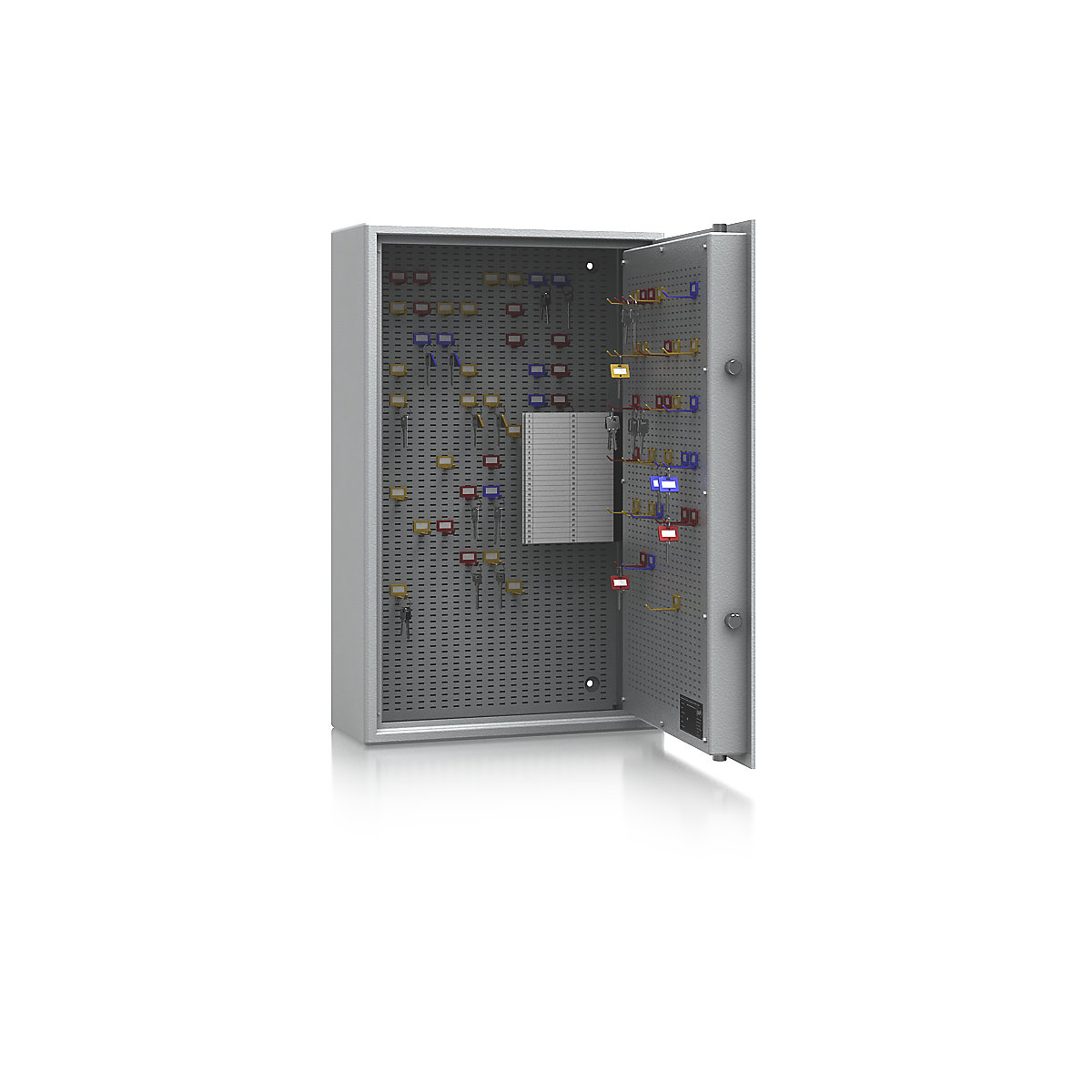 Key safe, security level A and Euro standard S1, light grey, HxWxD 800 x 500 x 200 mm, for up to 200 hooks-4