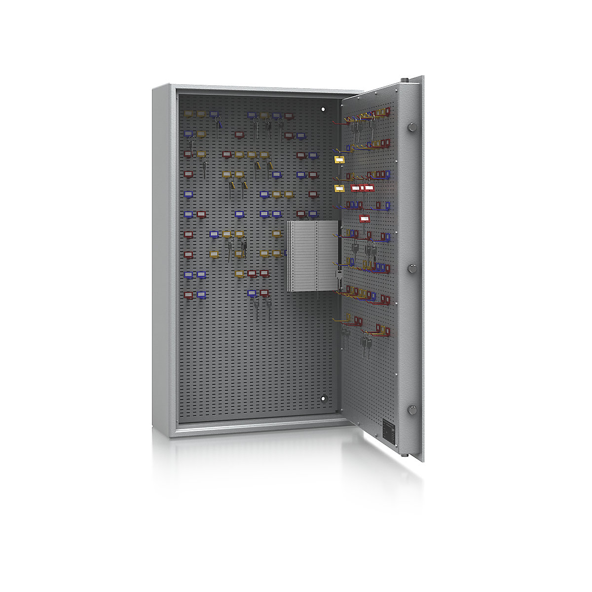 Key safe, security level A and Euro standard S1, light grey, HxWxD 1000 x 600 x 200 mm, for up to 300 hooks-8