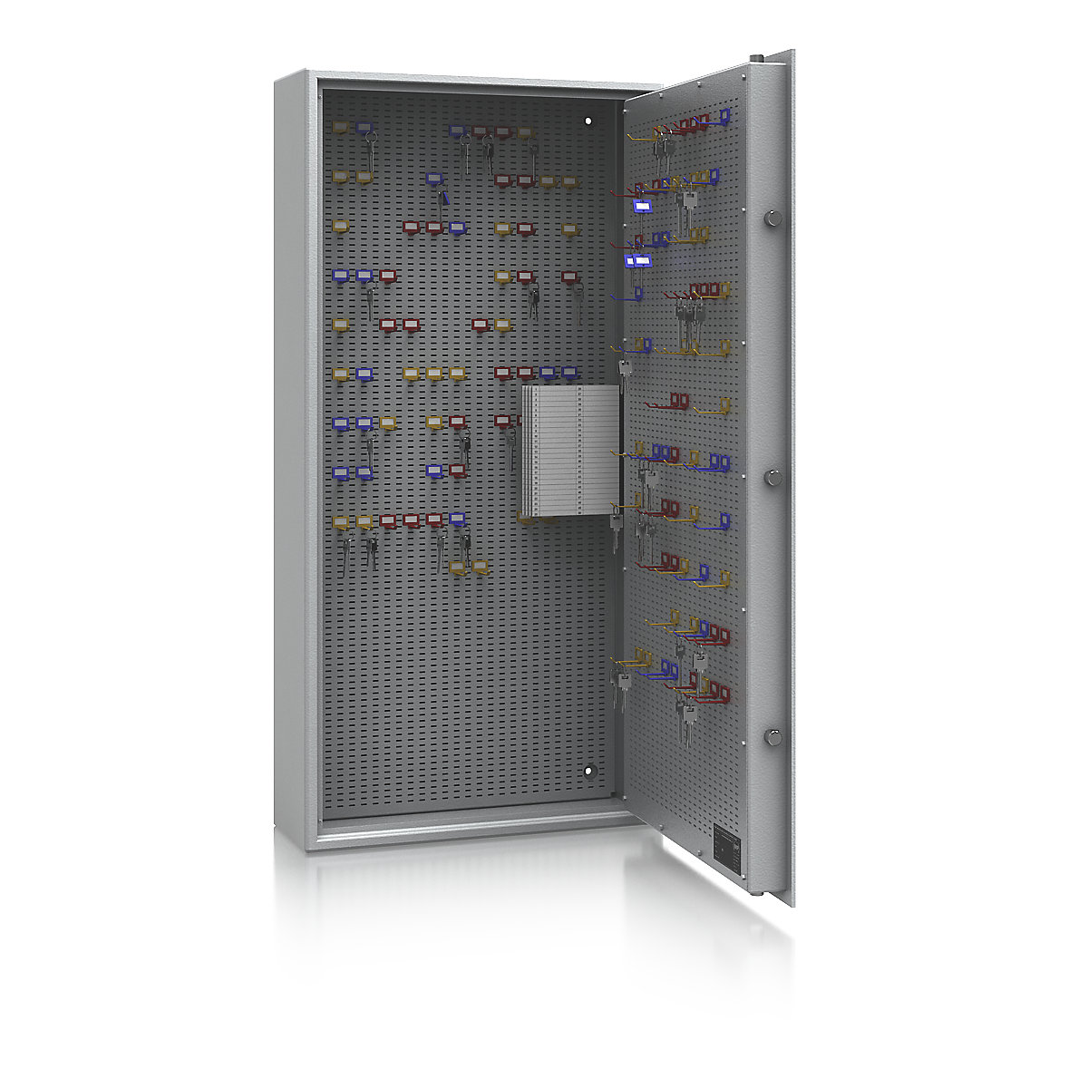 Key safe, security level A and Euro standard S1, light grey, HxWxD 1200 x 600 x 200 mm, for up to 350 hooks-5