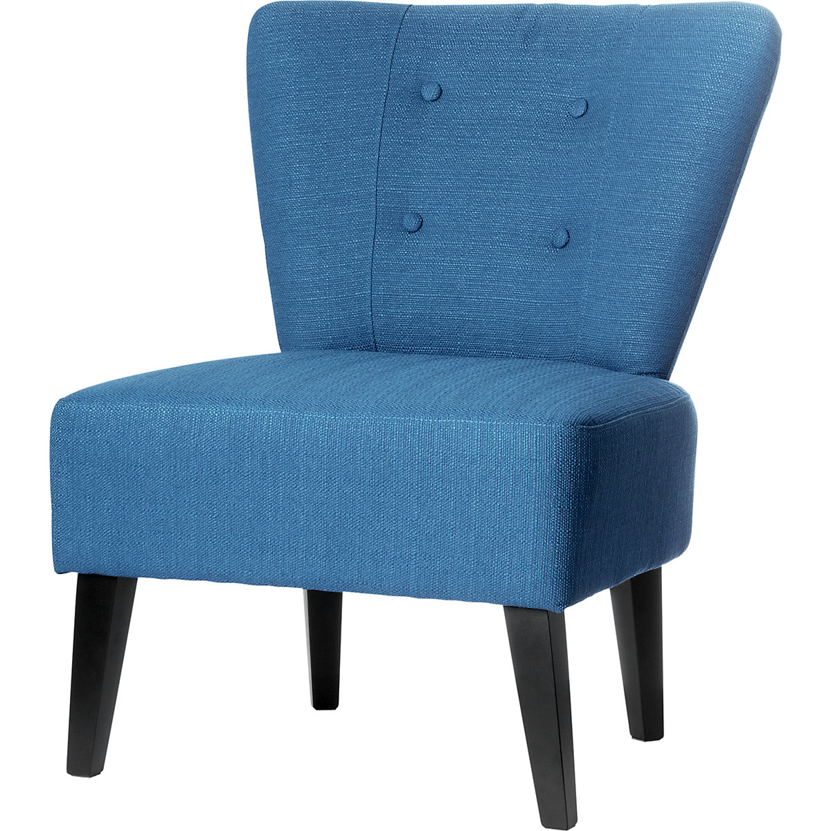 BRIGHTON armchair, feet made of solid wood, blue-7