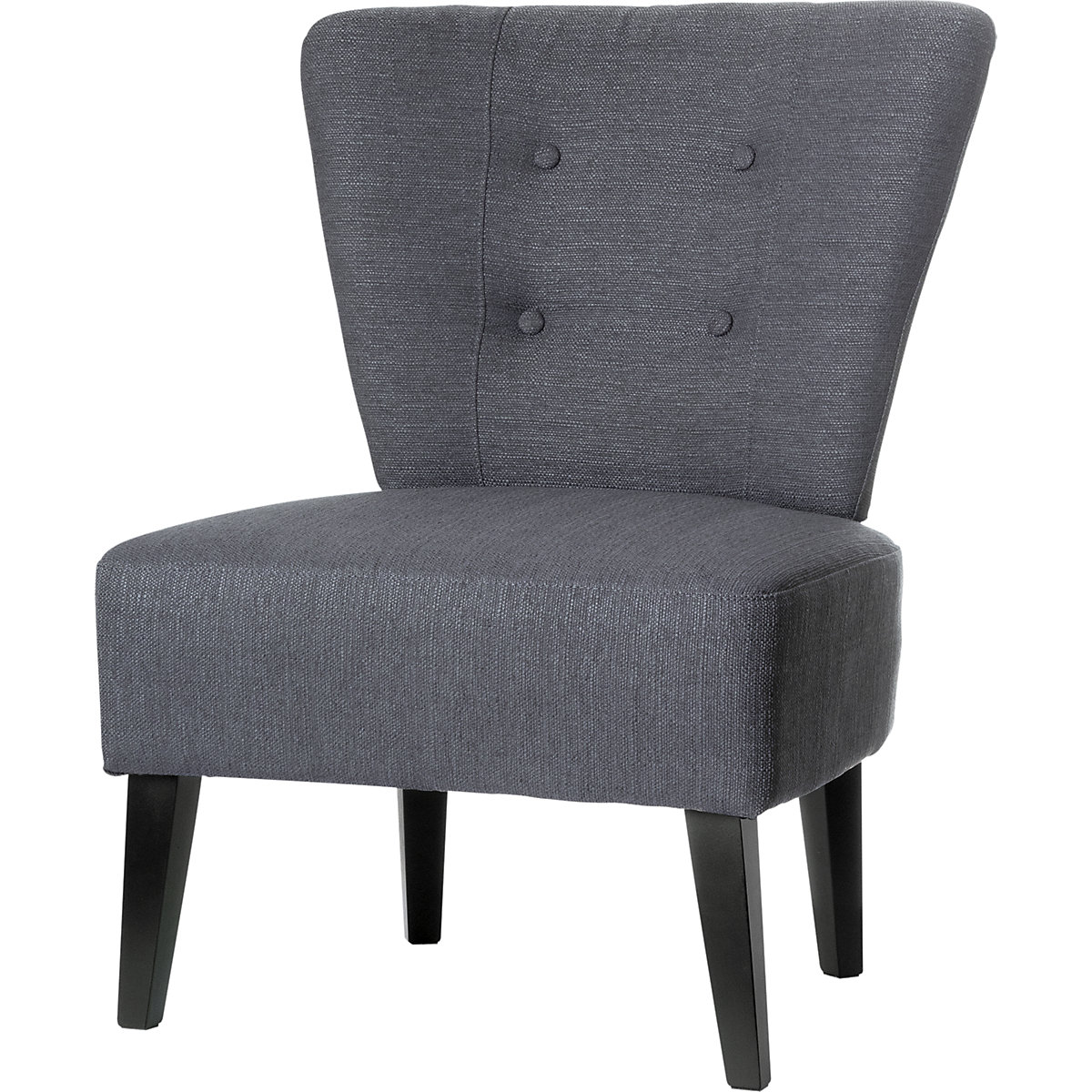 BRIGHTON armchair, feet made of solid wood, charcoal-6