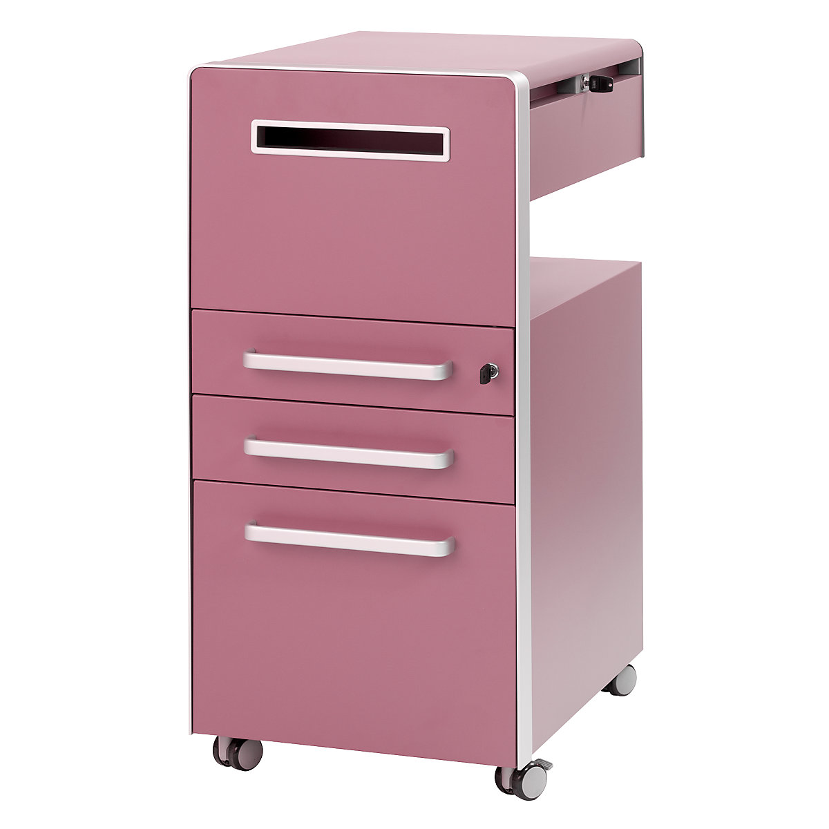 Bite™ pedestal furniture, with 1 whiteboard, opens on the left side – BISLEY (Product illustration 40)-39