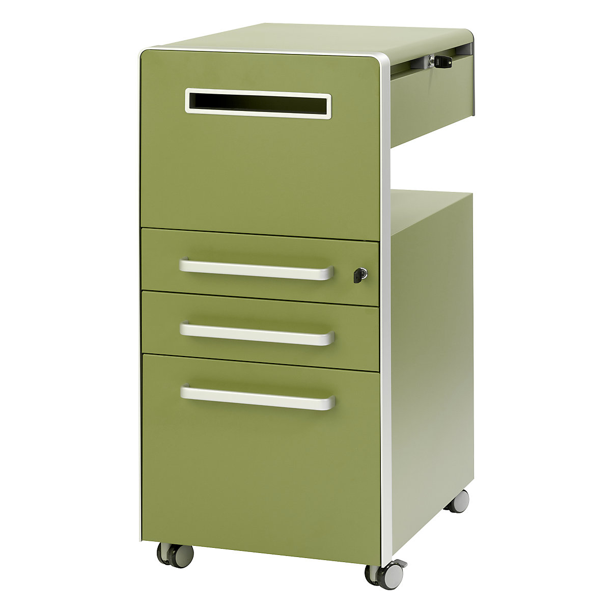 Bite™ pedestal furniture, with 1 whiteboard, opens on the left side – BISLEY (Product illustration 44)-43