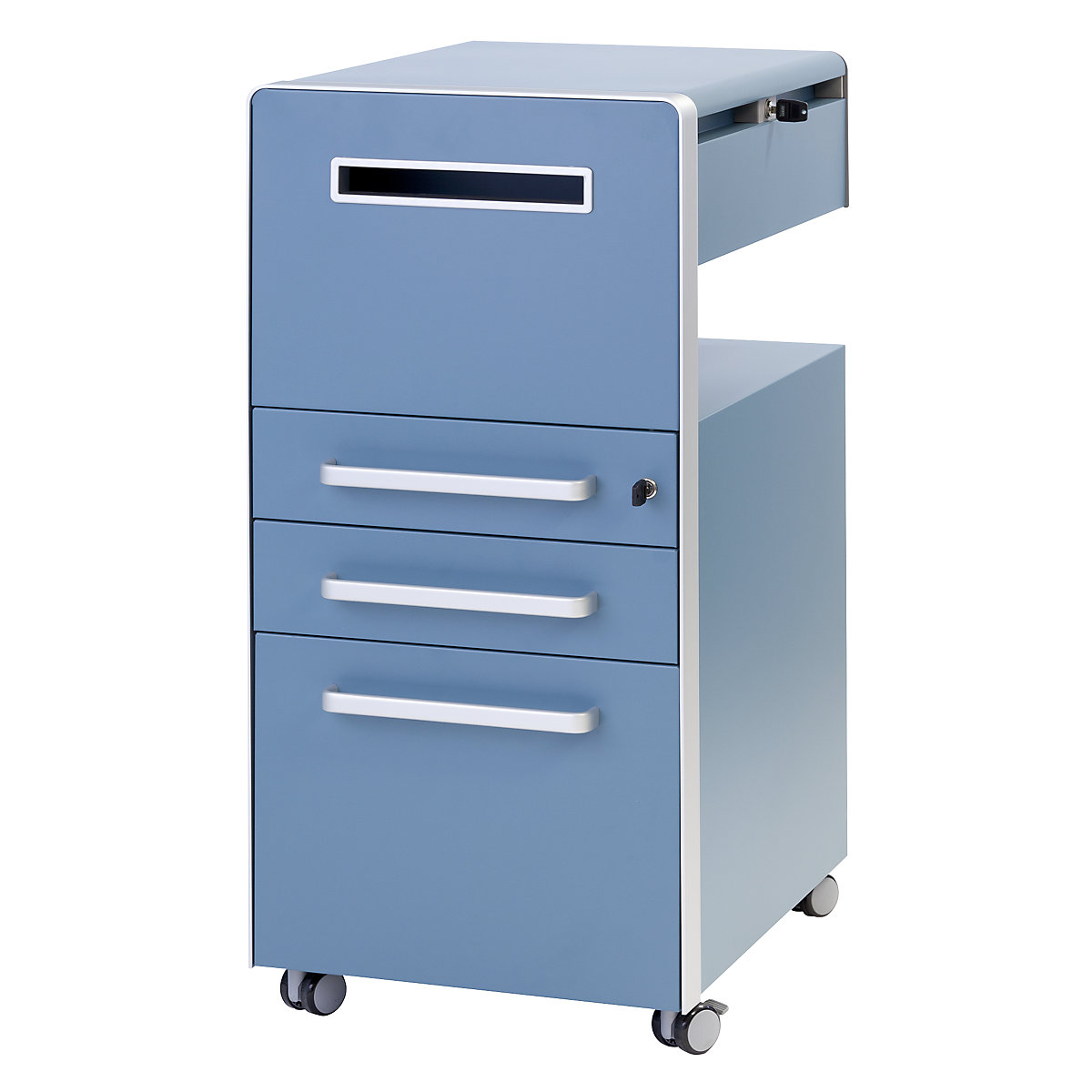 Bite™ pedestal furniture, with 1 whiteboard, opens on the left side – BISLEY (Product illustration 42)-41