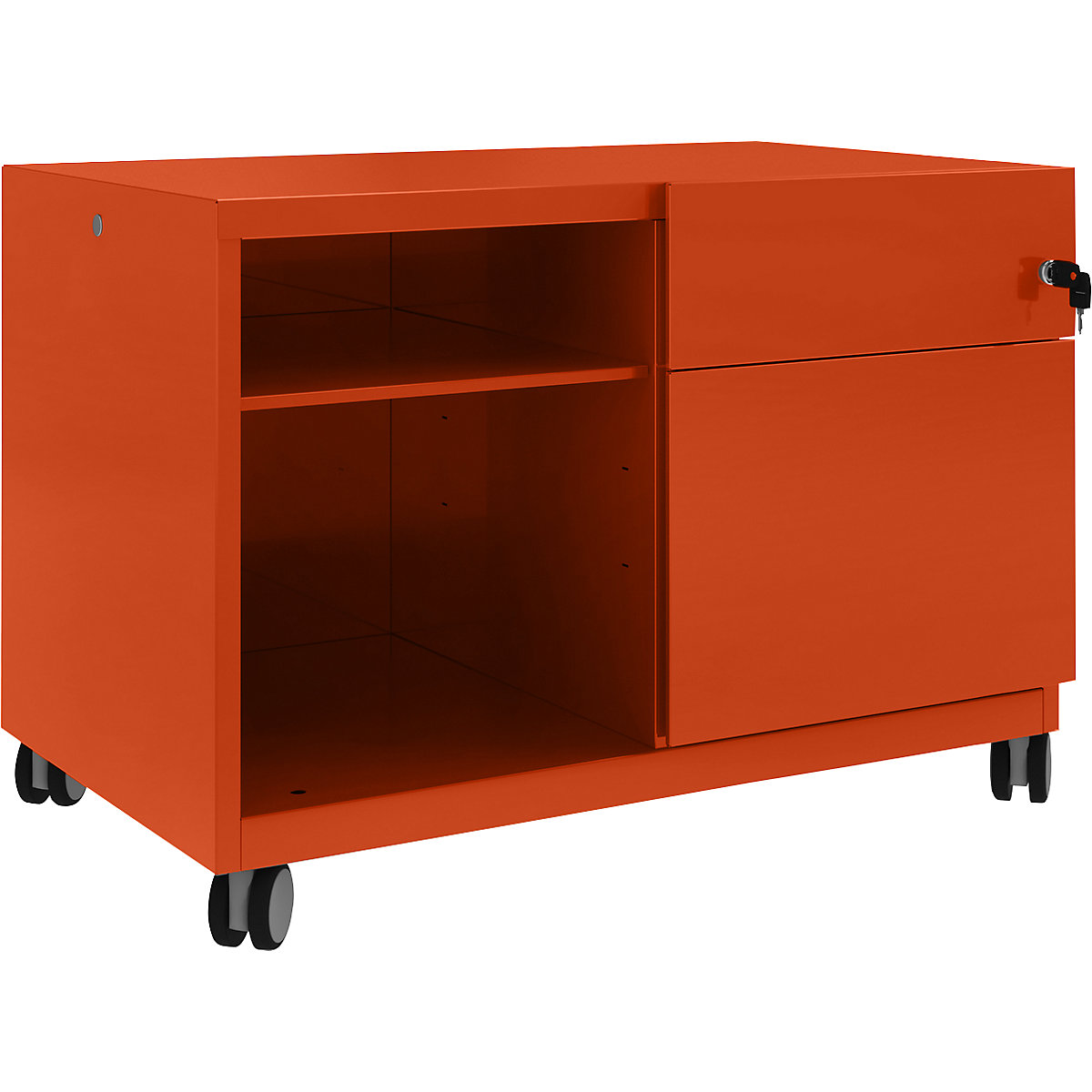 Note™ CADDY, HxBxT 563 x 800 x 490 mm – BISLEY, 1 universal drawer and suspension file drawer on the right, sevilla-26