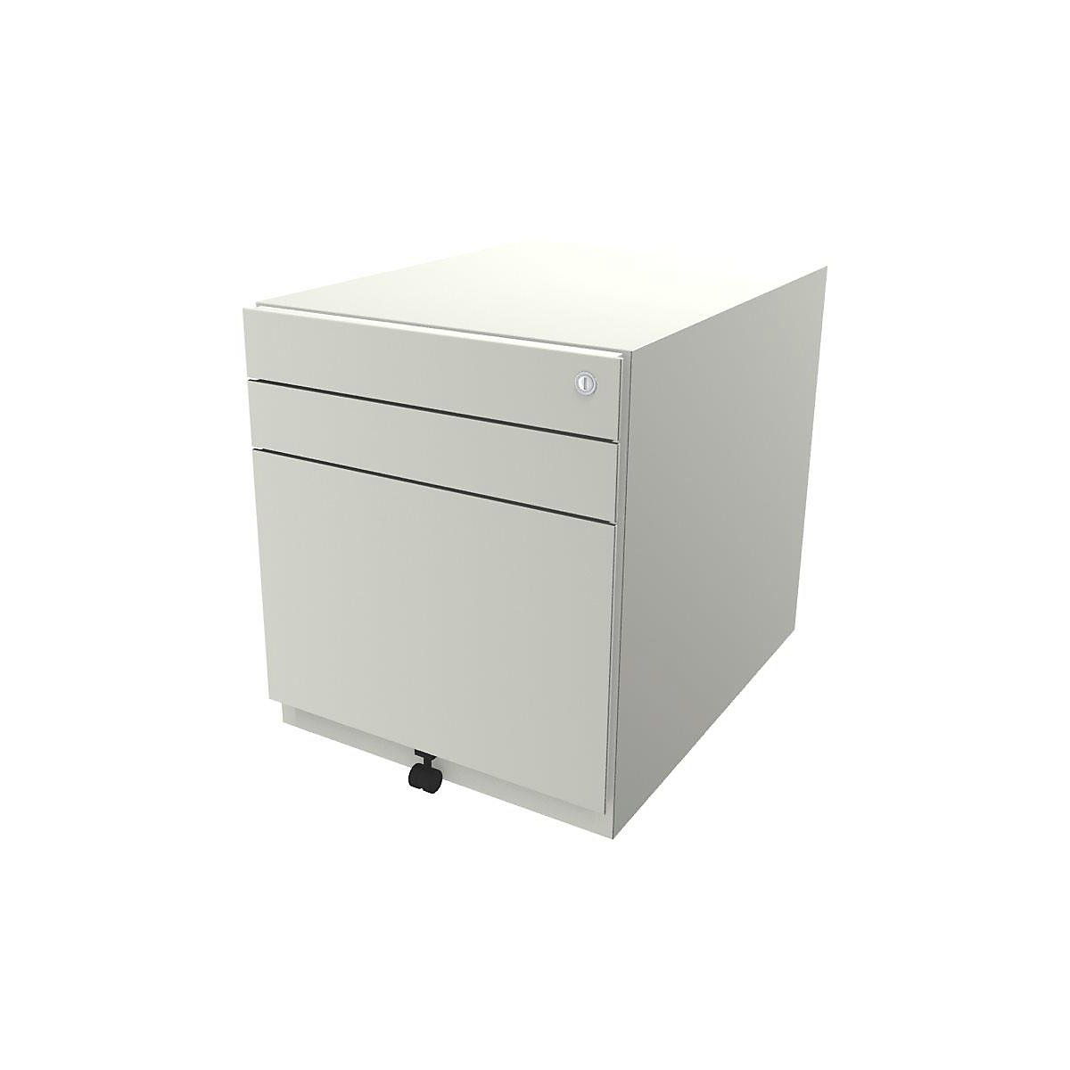 Note™ mobile drawer unit, with 2 universal drawers, 1 suspension file drawer – BISLEY, HxWxT 565 x 420 x 565 mm, pure white-10