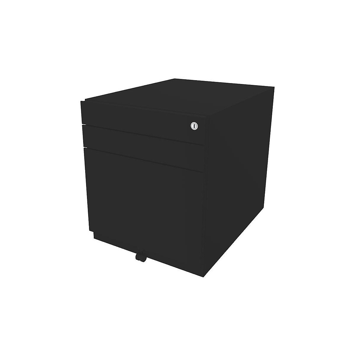 Note™ mobile drawer unit, with 2 universal drawers, 1 suspension file drawer – BISLEY, HxWxT 565 x 420 x 565 mm, black-6