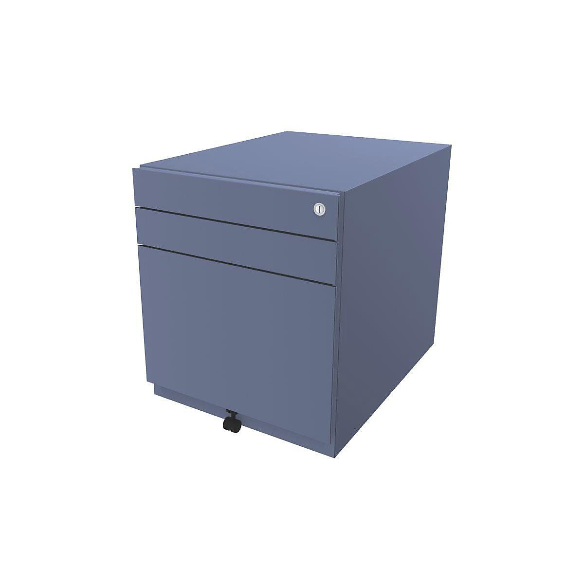 Note™ mobile drawer unit, with 2 universal drawers, 1 suspension file drawer – BISLEY, HxWxT 565 x 420 x 565 mm, blue-5