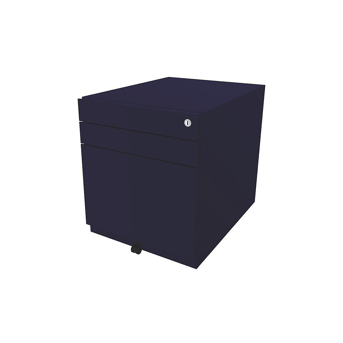 Note™ mobile drawer unit, with 2 universal drawers, 1 suspension file drawer – BISLEY, HxWxT 565 x 420 x 565 mm, oxford blue-11