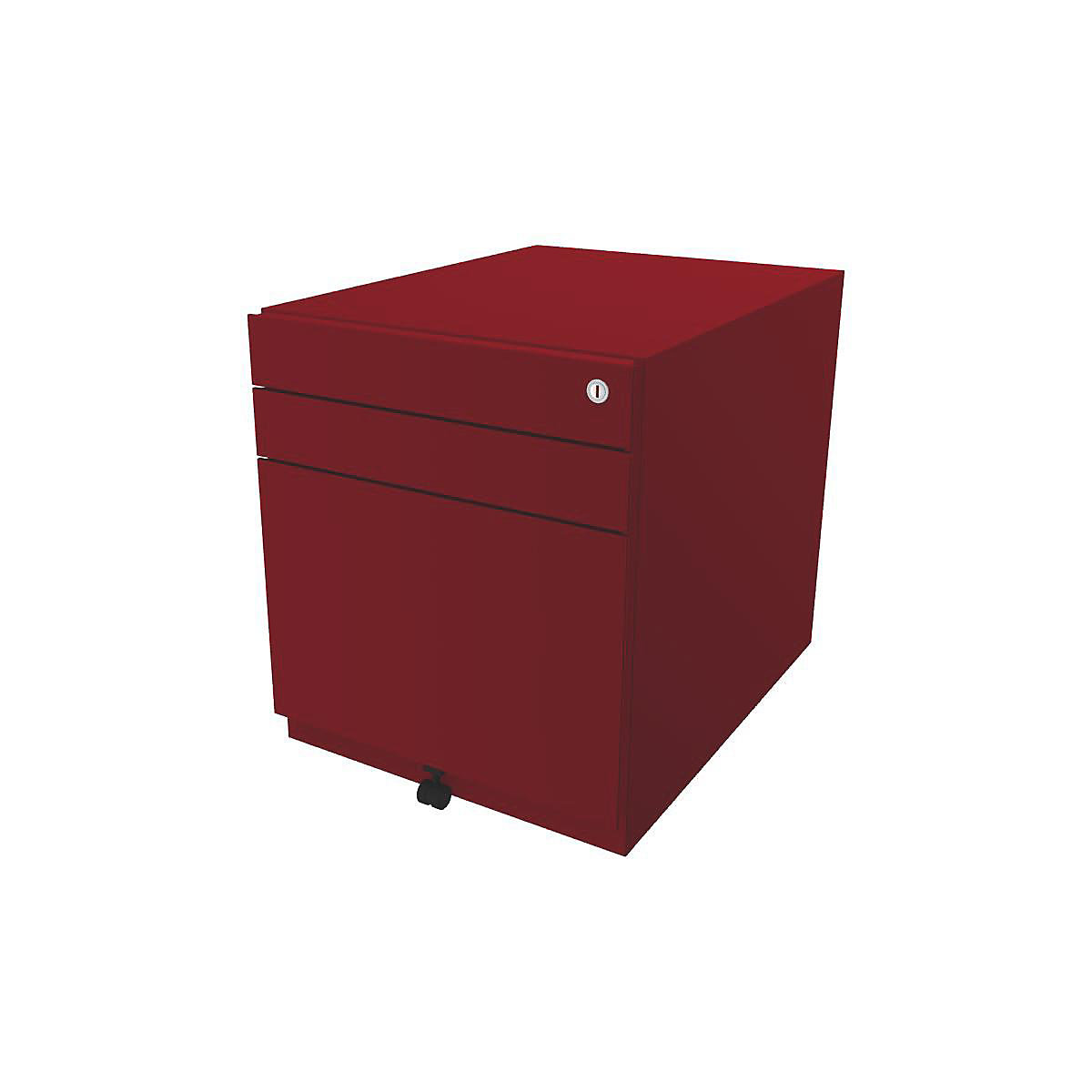 Note™ mobile drawer unit, with 2 universal drawers, 1 suspension file drawer – BISLEY, HxWxT 565 x 420 x 565 mm, cardinal red-14
