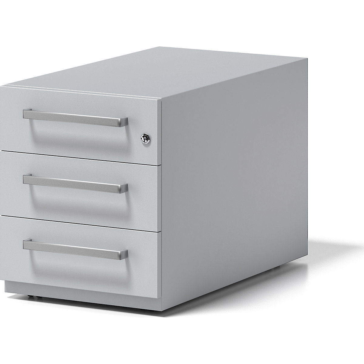 BISLEY – Note™ mobile drawer unit, with 3 universal drawers, HxWxD 495 x 420 x 775 mm, with grip, light grey
