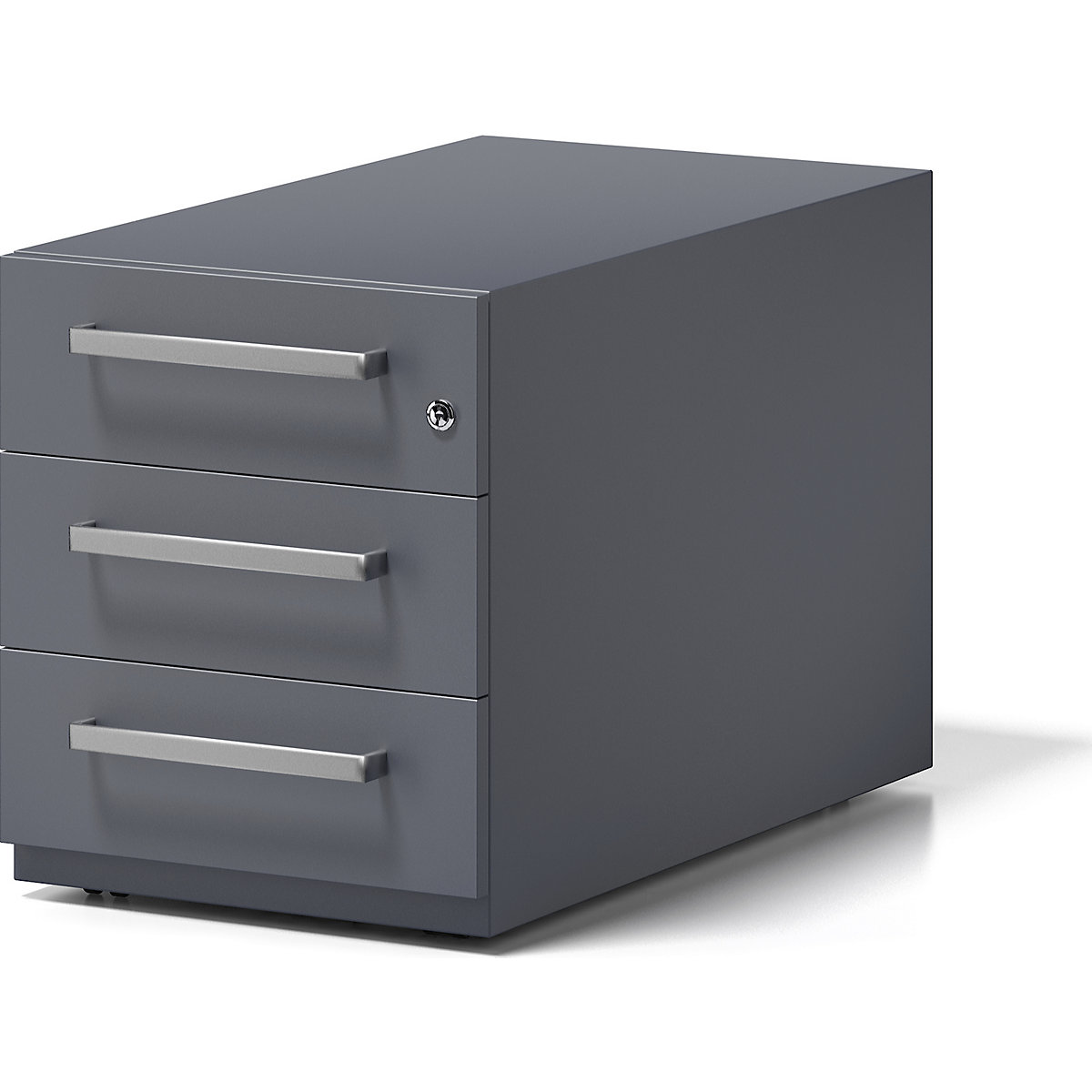 BISLEY – Note™ mobile drawer unit, with 3 universal drawers, HxWxD 495 x 420 x 775 mm, with grip, charcoal