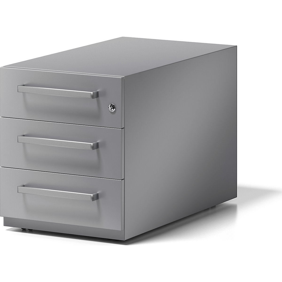 BISLEY – Note™ mobile drawer unit, with 3 universal drawers, HxWxD 495 x 420 x 775 mm, with grip, silver