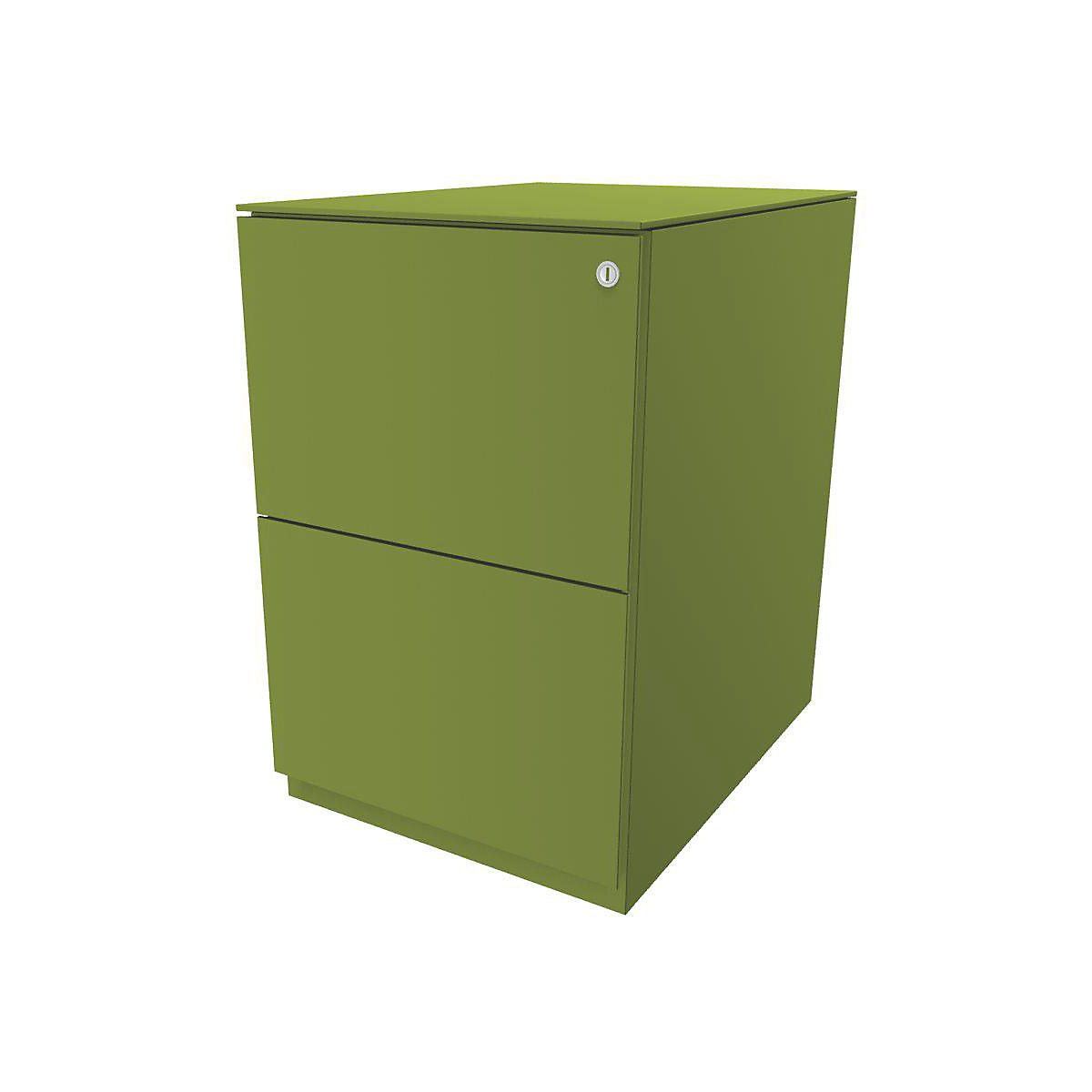 Note™ mobile pedestal, with 2 suspension file drawers – BISLEY, HxW 652 x 420 mm, with top, green-14