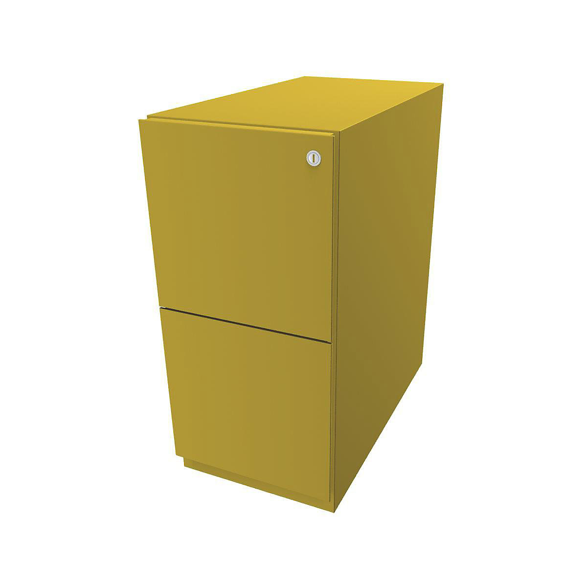 Note™ mobile pedestal, with 2 suspension file drawers – BISLEY, HxW 645 x 300 mm, yellow-3