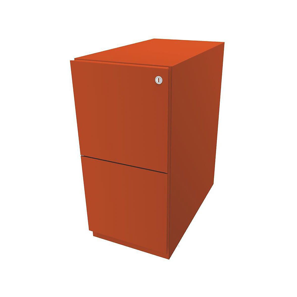 Note™ mobile pedestal, with 2 suspension file drawers – BISLEY, HxW 645 x 300 mm, orange-5