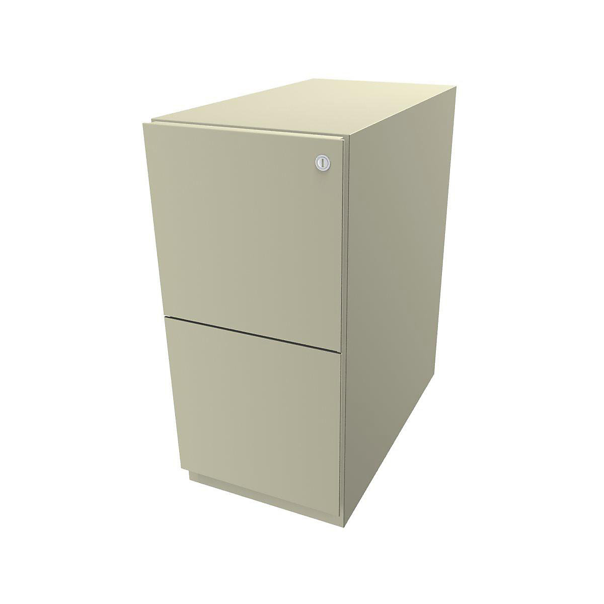 Note™ mobile pedestal, with 2 suspension file drawers – BISLEY, HxW 645 x 300 mm, light ivory-7