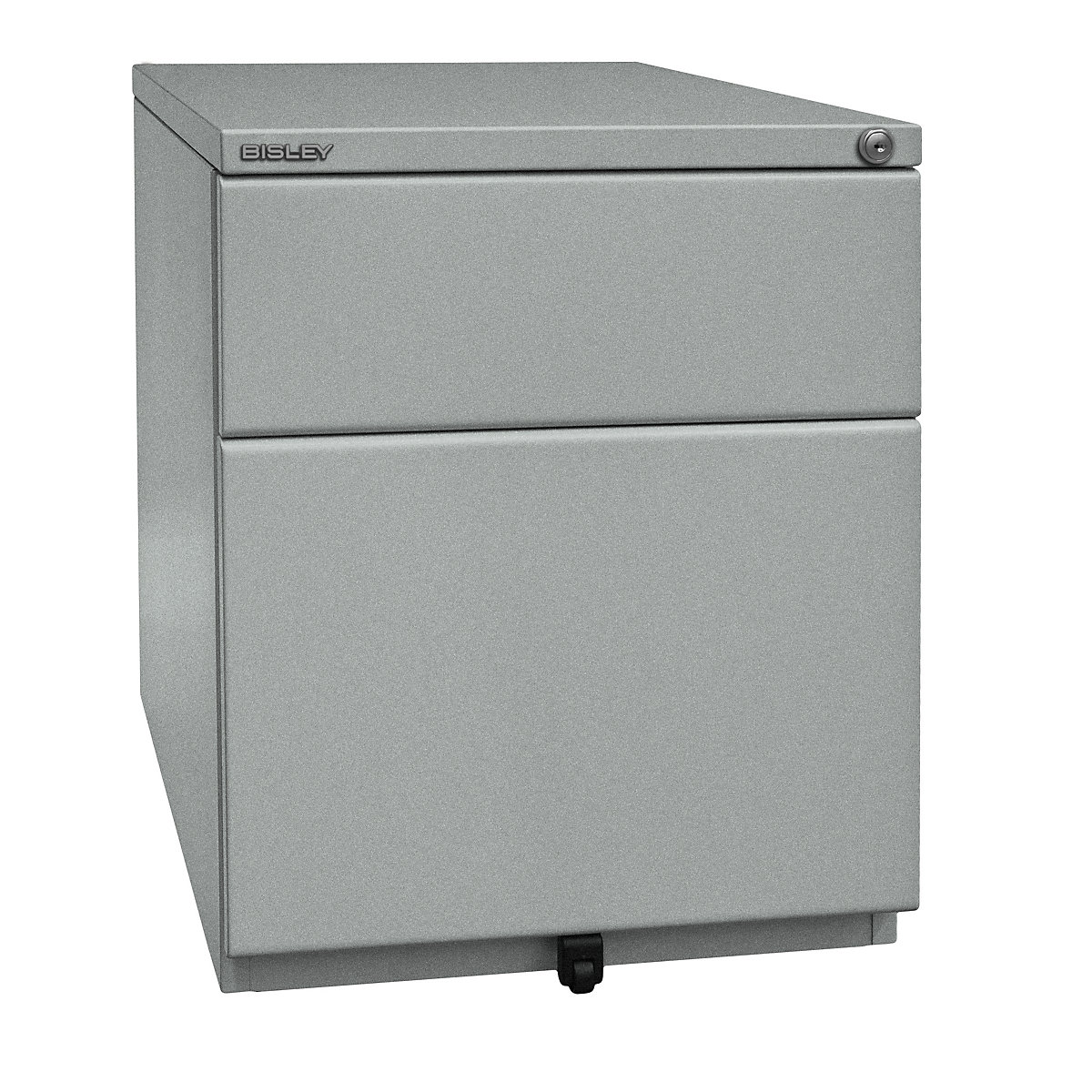 OBA mobile pedestal – BISLEY, 1 drawer, 1 suspension file drawer, silver-3