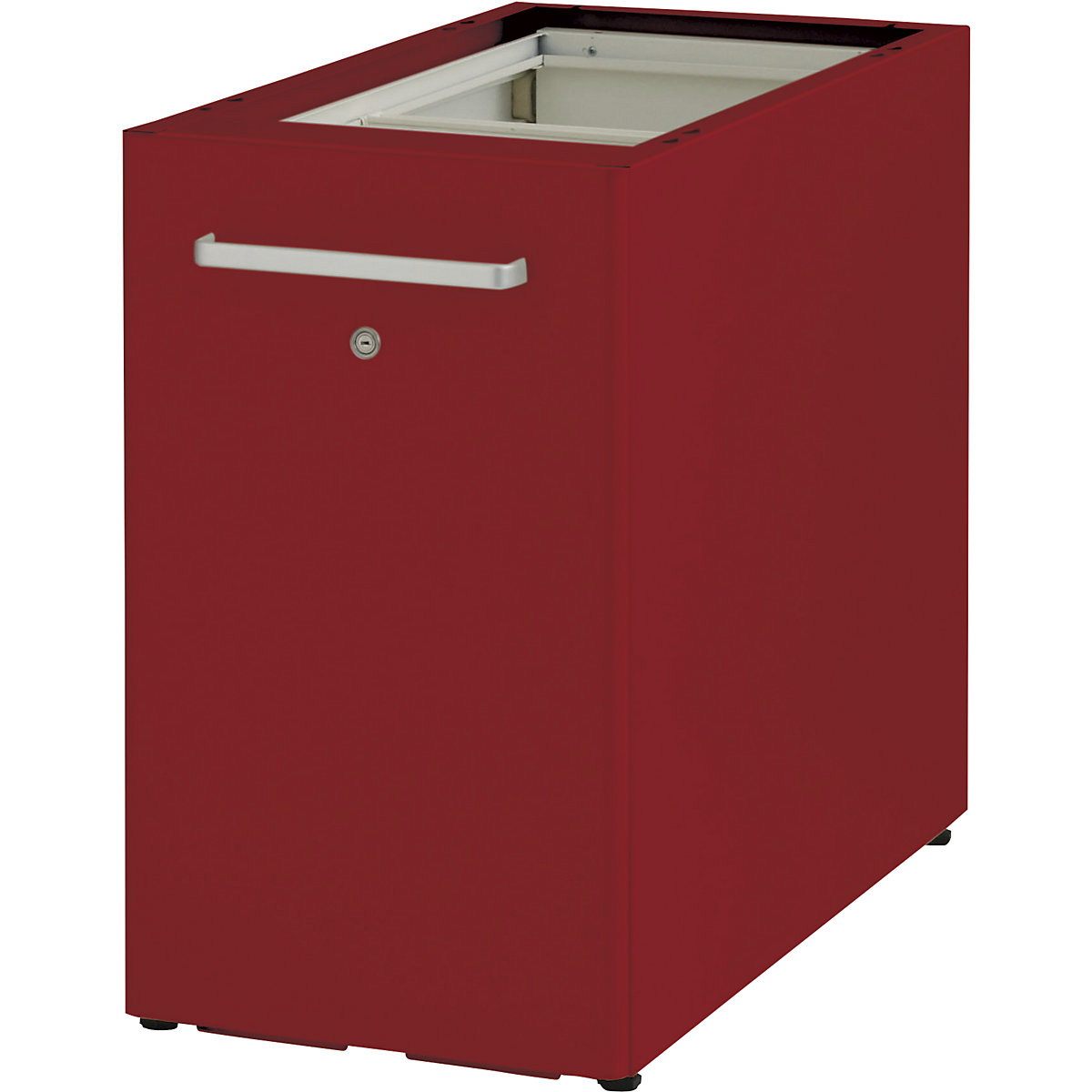 Tower™ 2 add-on furniture, without worktop, with pin board – BISLEY, for the right side, with 1 shelf, cardinal red-10