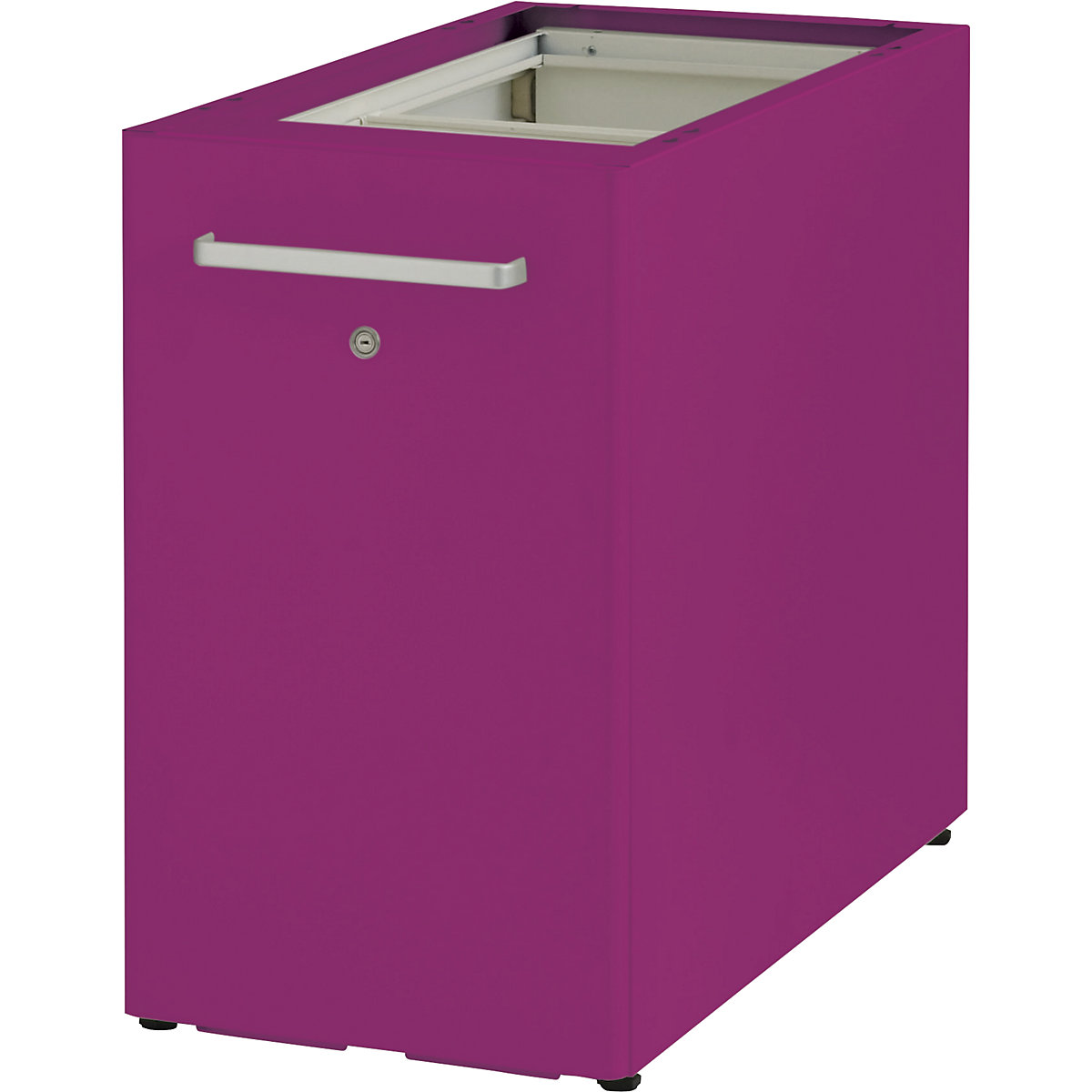 Tower™ 2 add-on furniture, without worktop, with pin board – BISLEY, for the right side, with 1 shelf, fuchsia-8