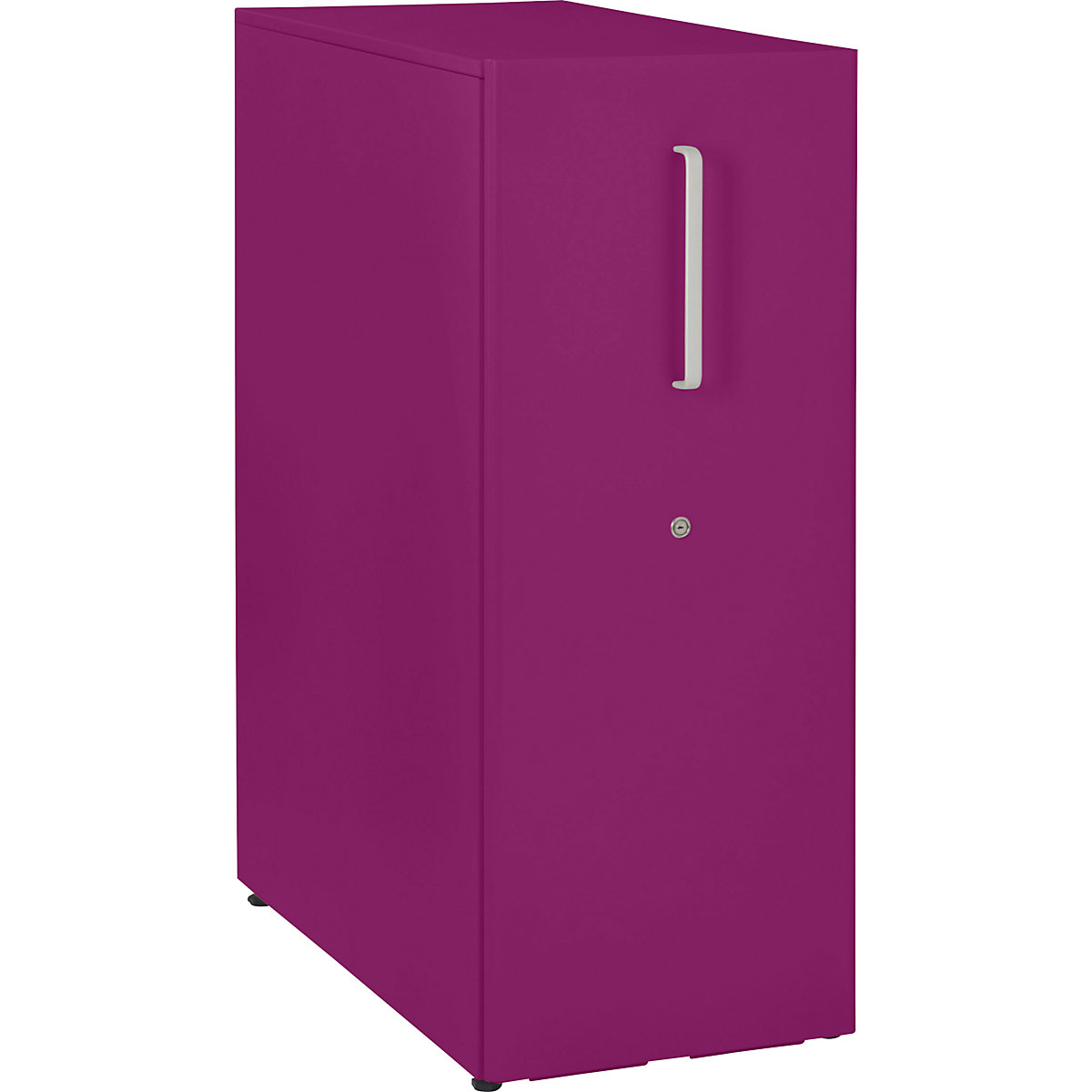 Tower™ 3 add-on furniture, with worktop, 1 pin board – BISLEY, for the left side, 1 shelf, fuchsia-24