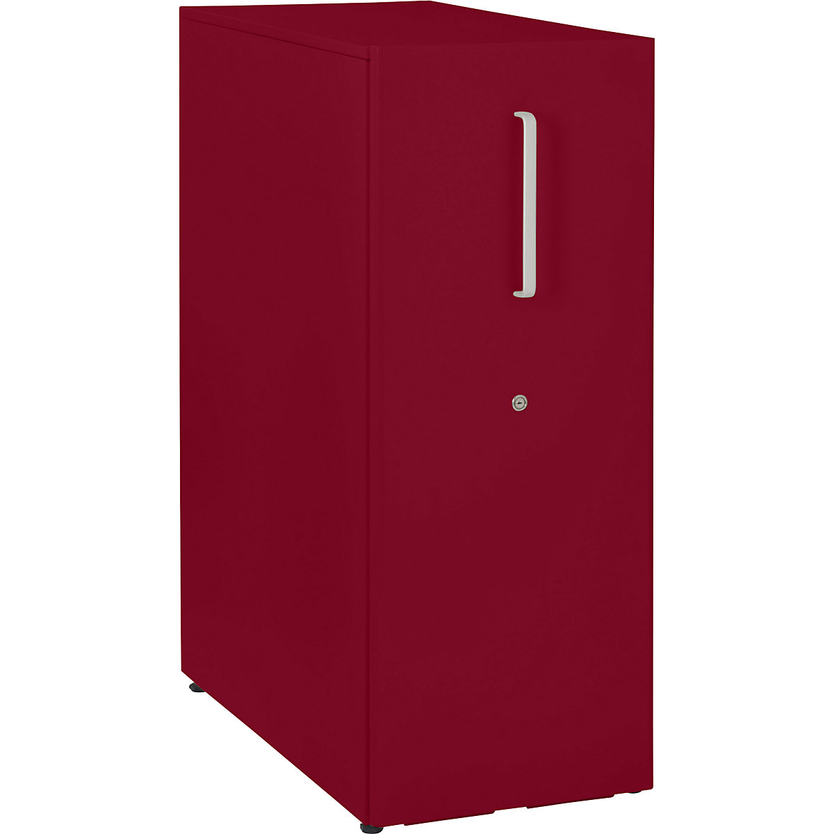 Tower™ 3 add-on furniture, with worktop, 1 pin board – BISLEY, for the left side, 1 shelf, cardinal red-23