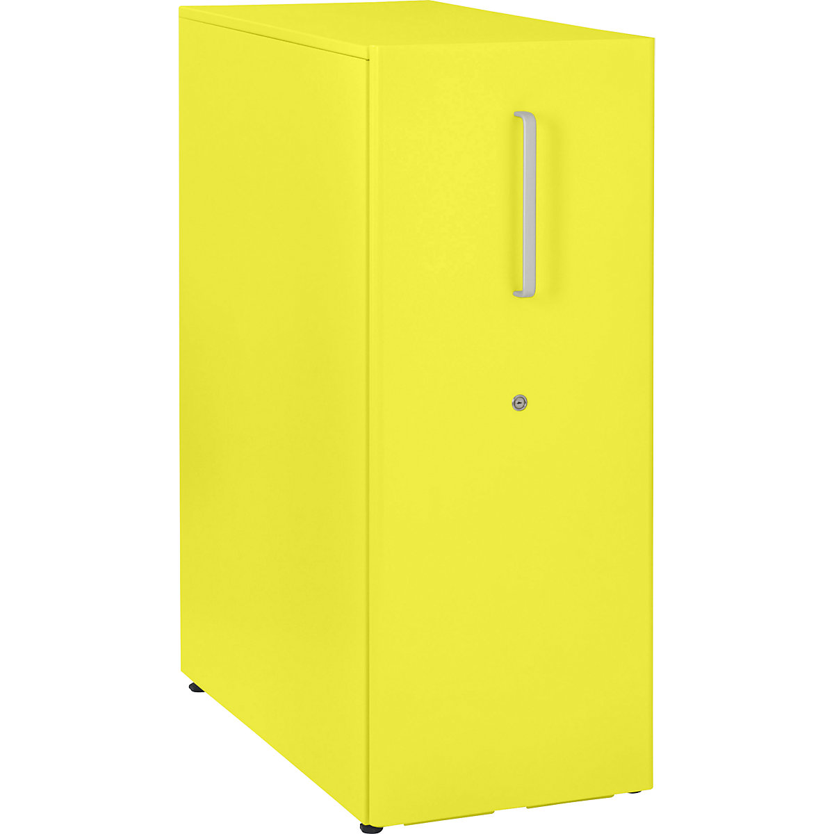 Tower™ 3 add-on furniture, with worktop, 1 pin board – BISLEY, for the left side, 1 shelf, zinc yellow-19