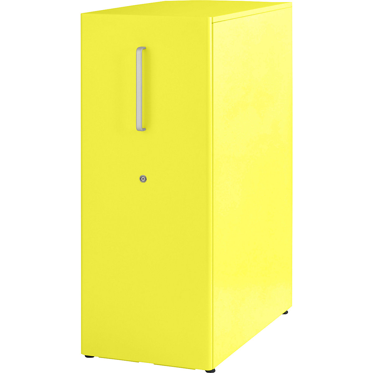 Tower™ 3 add-on furniture, with worktop, 1 pin board – BISLEY, for the right side, 2 shelves, zinc yellow-25
