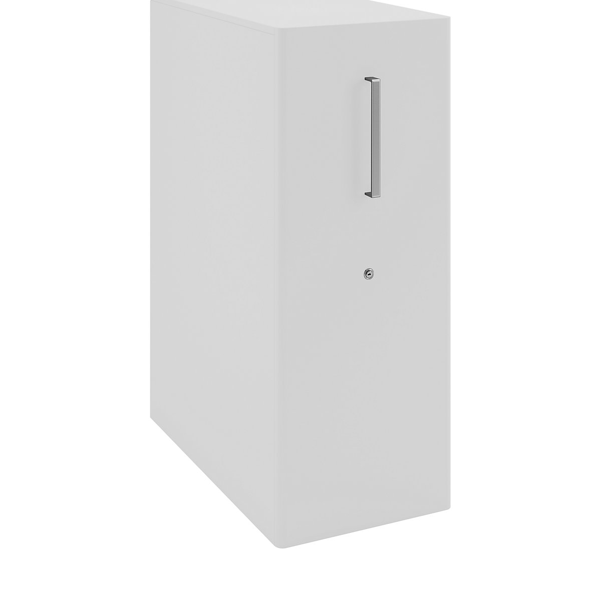 Tower™ 4 add-on furniture, with worktop, 1 pin board – BISLEY, for the left side, 2 shelves, light grey-11