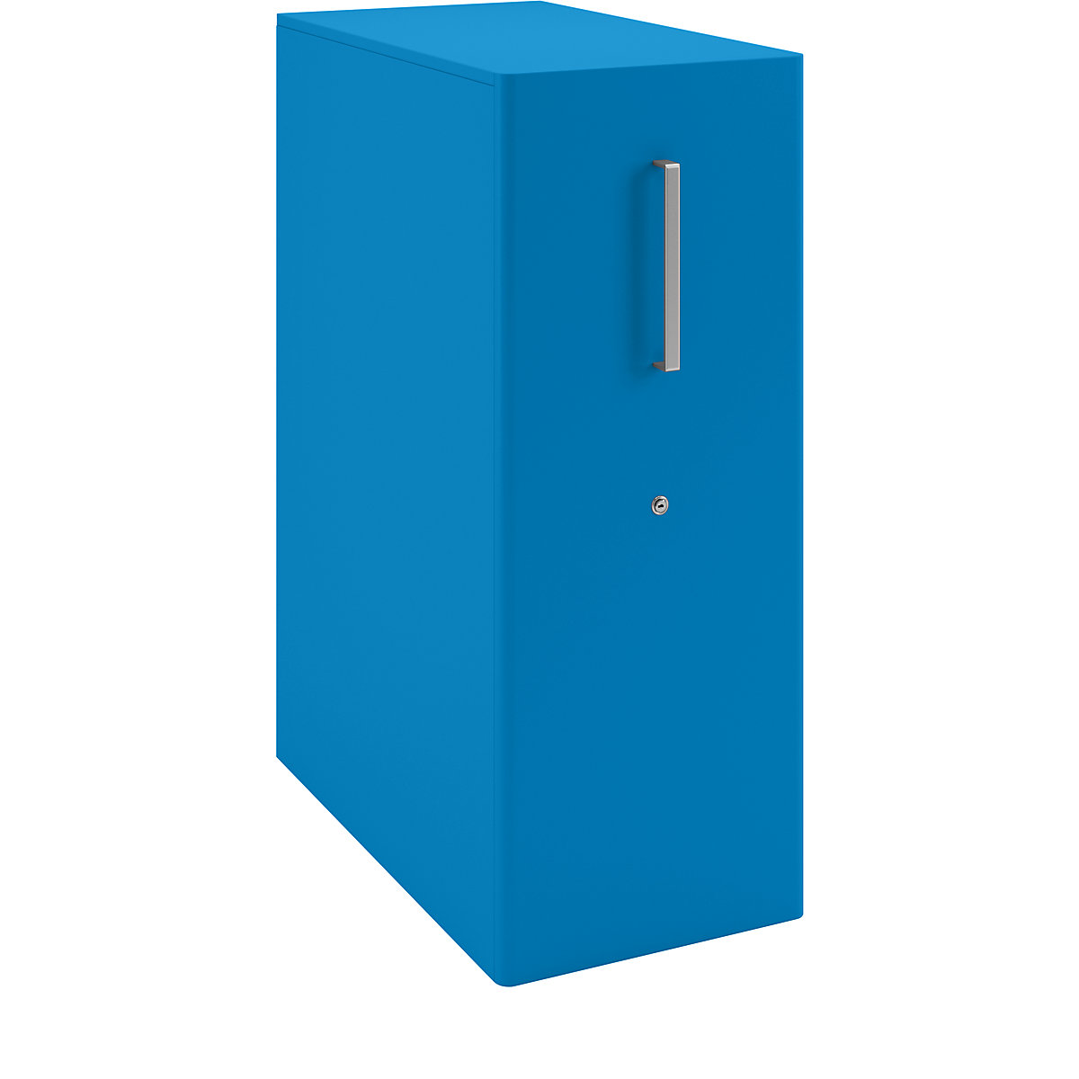 Tower™ 4 add-on furniture, with worktop, 1 pin board – BISLEY, for the left side, 2 shelves, blue-9