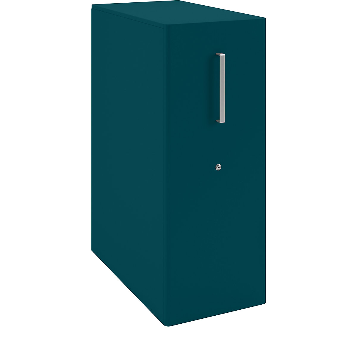 Tower™ 4 add-on furniture, with worktop, 1 pin board – BISLEY, for the left side, 2 shelves, ocean blue-4
