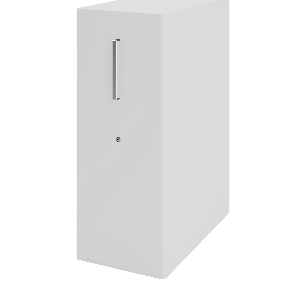 Tower™ 4 add-on furniture, with worktop, 1 pin board – BISLEY, for the right side, 1 shelf, light grey-17
