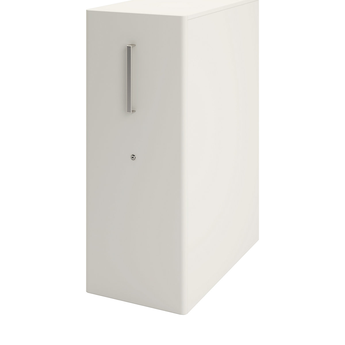 Tower™ 4 add-on furniture, with worktop, 1 pin board – BISLEY, for the right side, 1 shelf, traffic white-24