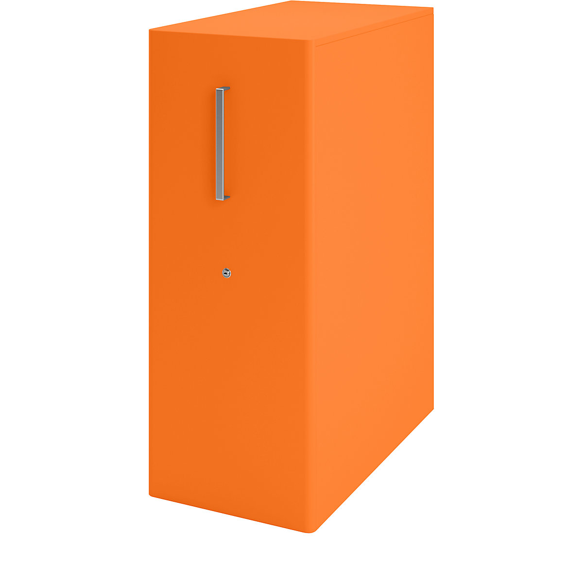 Tower™ 4 add-on furniture, with worktop, 1 pin board – BISLEY, for the right side, 1 shelf, orange-22