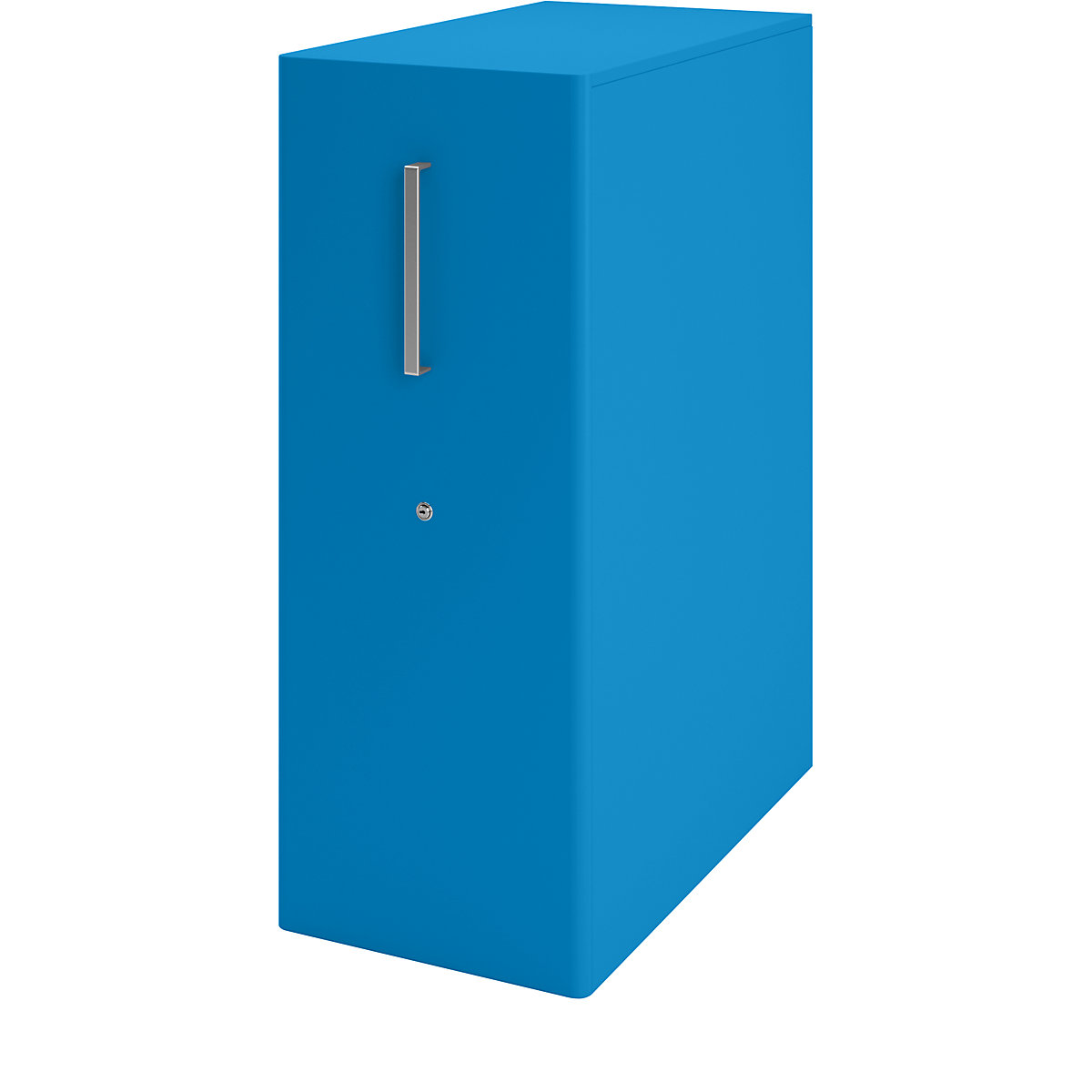 Tower™ 4 add-on furniture, with worktop, 1 pin board – BISLEY, for the right side, 1 shelf, blue-21