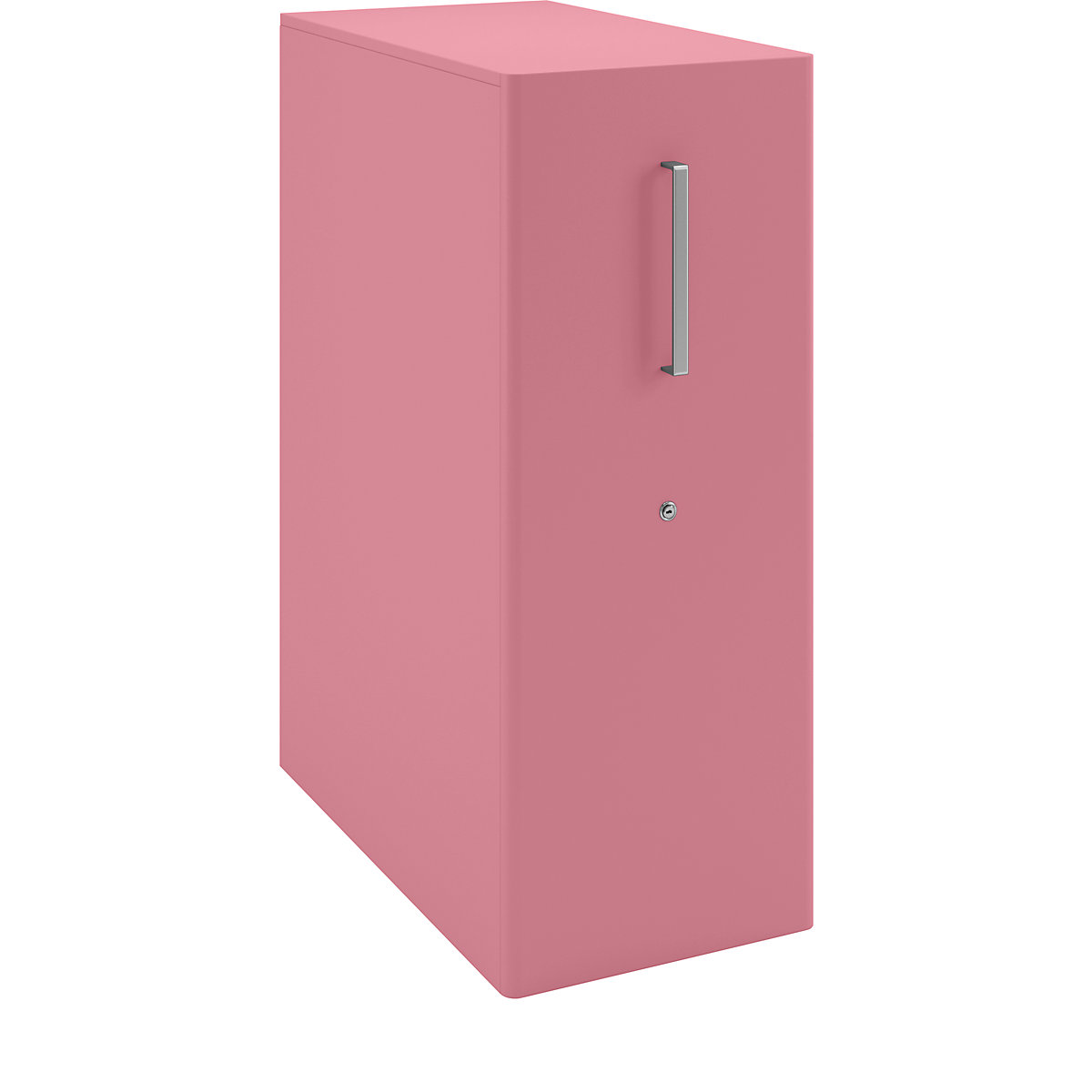 Tower™ 4 add-on furniture, with worktop, 1 pin board – BISLEY, for the left side, 2 shelves, pink-13
