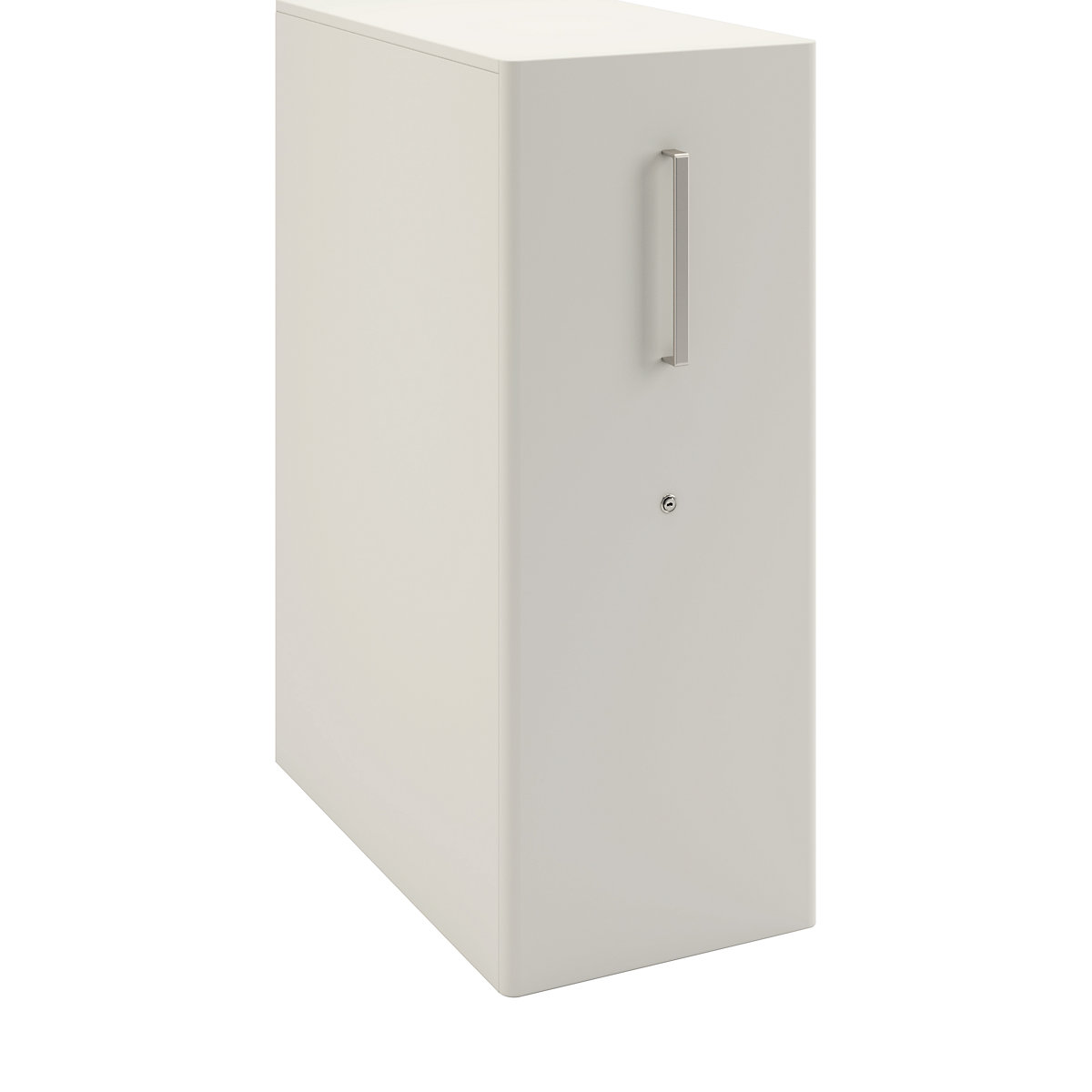 Tower™ 4 add-on furniture, with worktop, 1 pin board – BISLEY, for the left side, 2 shelves, traffic white-25