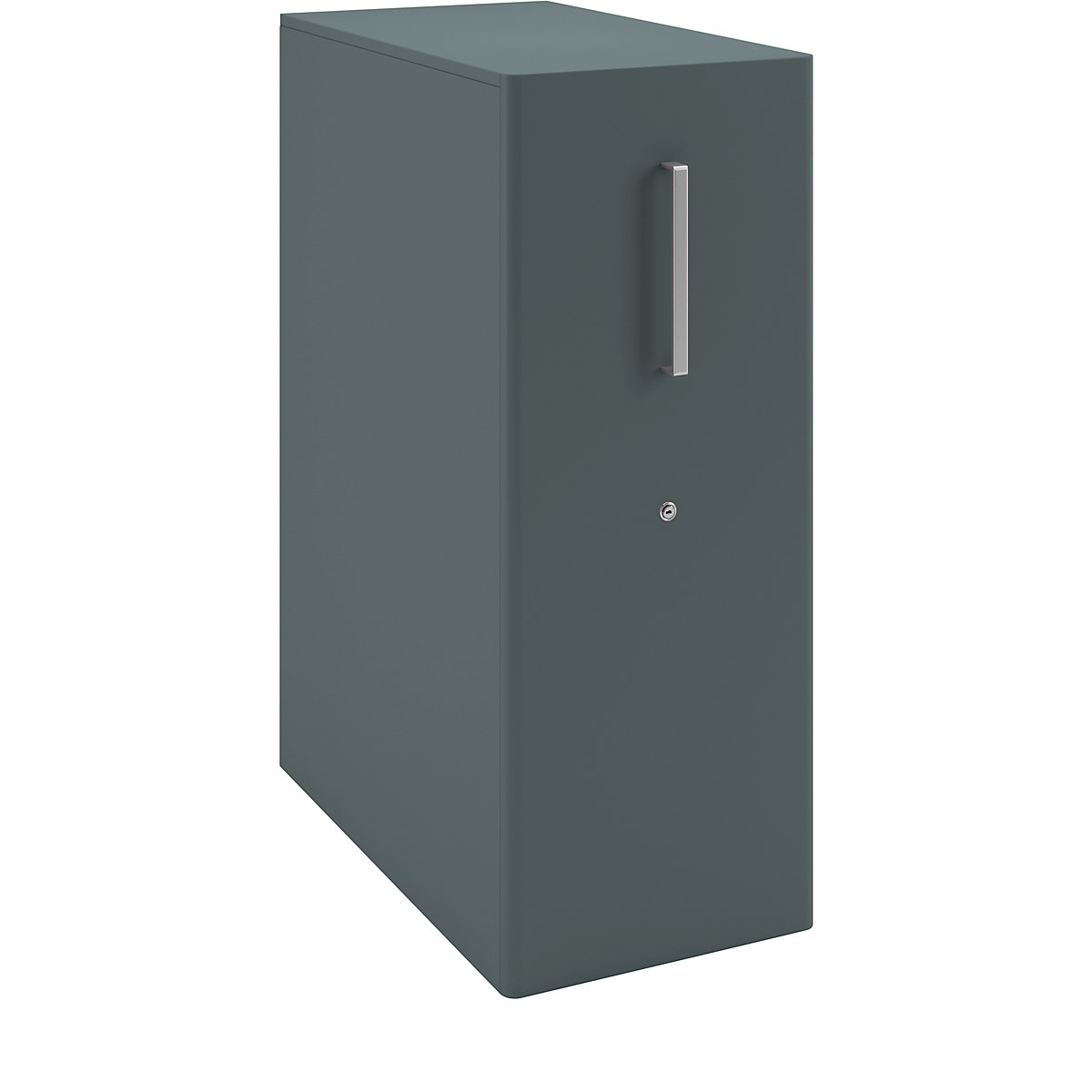 Tower™ 4 add-on furniture, with worktop, 1 pin board – BISLEY, for the left side, 2 shelves, charcoal-5