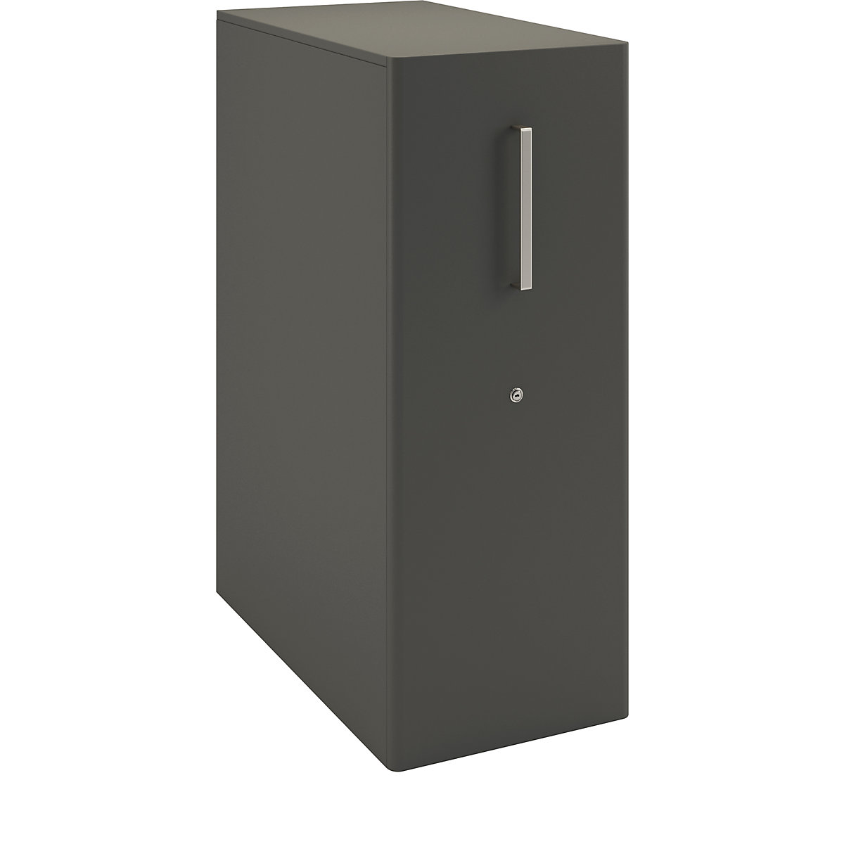 Tower™ 4 add-on furniture, with worktop, 1 pin board – BISLEY, for the left side, 2 shelves, slate-21