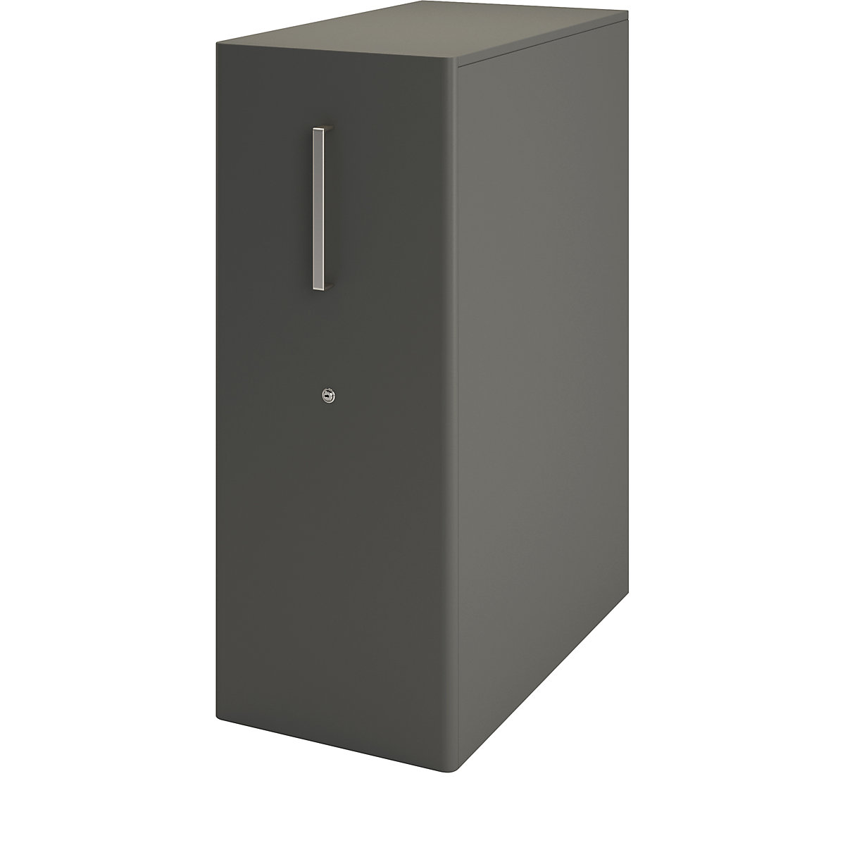 Tower™ 4 add-on furniture, with worktop, 1 pin board – BISLEY, for the right side, 1 shelf, slate-10