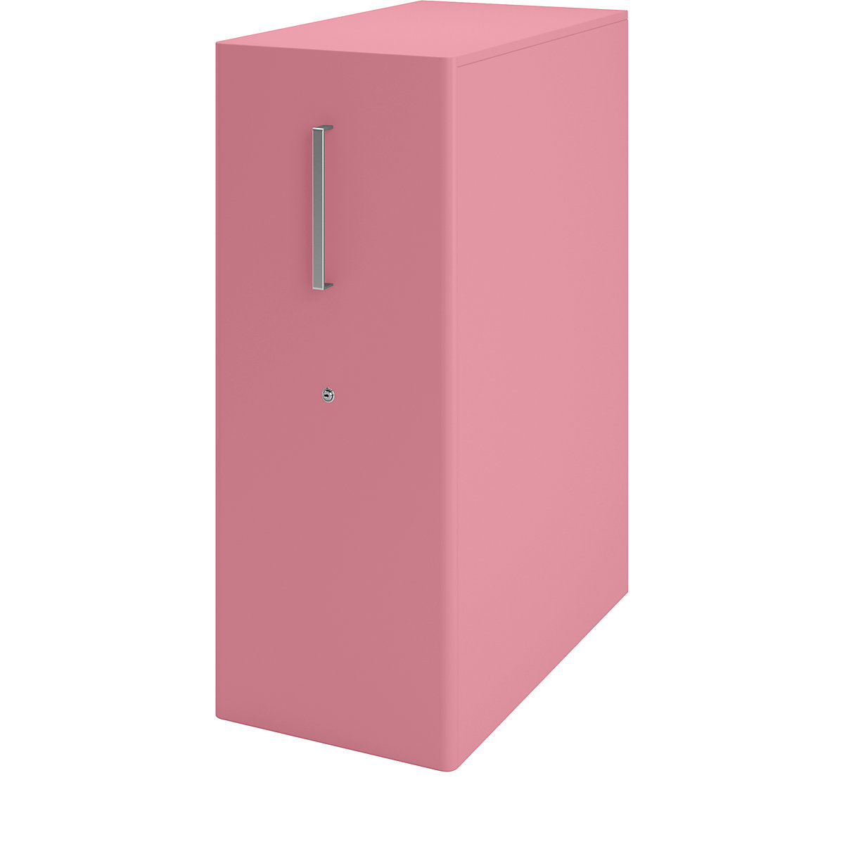 Tower™ 4 add-on furniture, with worktop, 1 pin board – BISLEY, for the right side, 1 shelf, pink-8