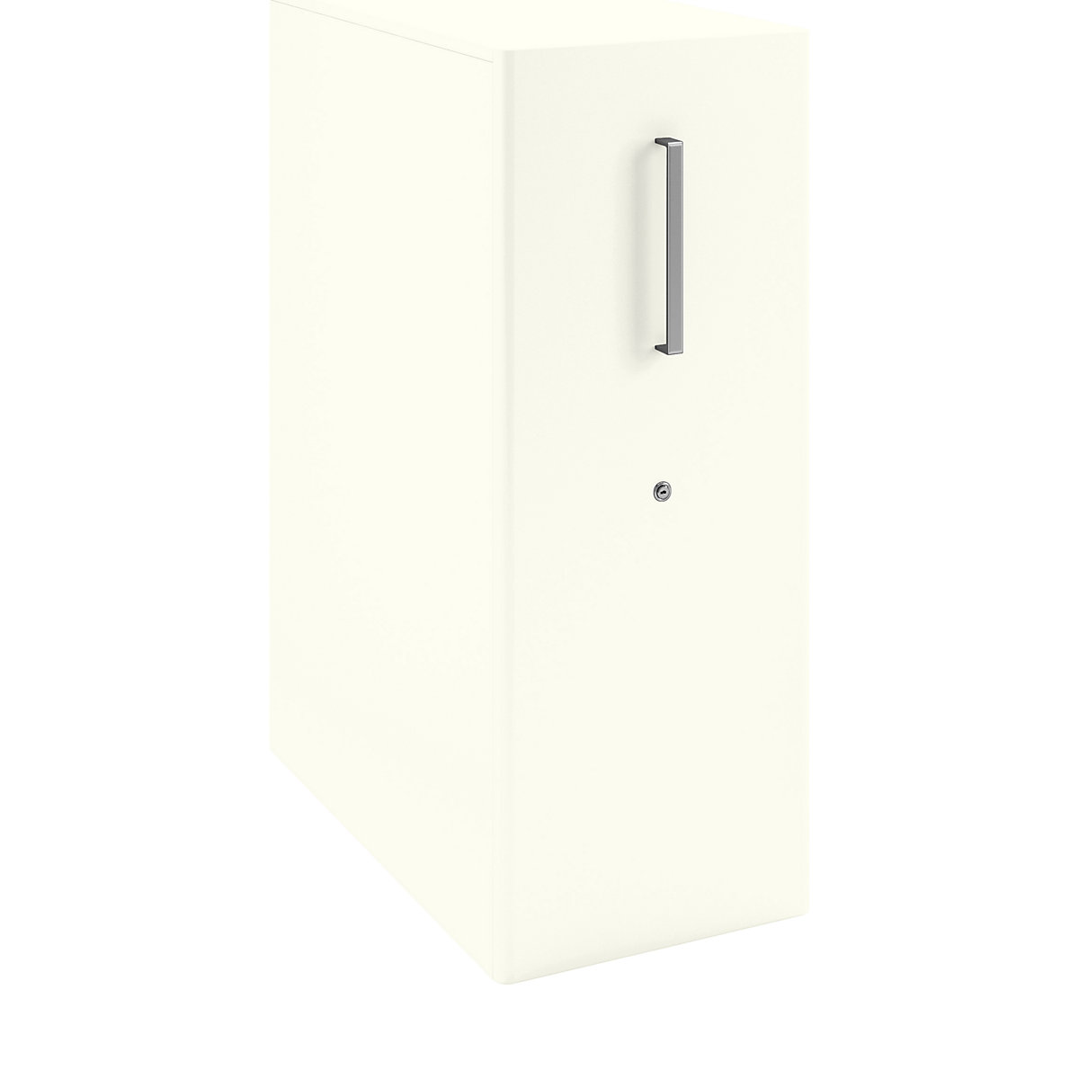 Tower™ 4 add-on furniture, with worktop, 1 pin board – BISLEY, for the left side, 2 shelves, pure white-6